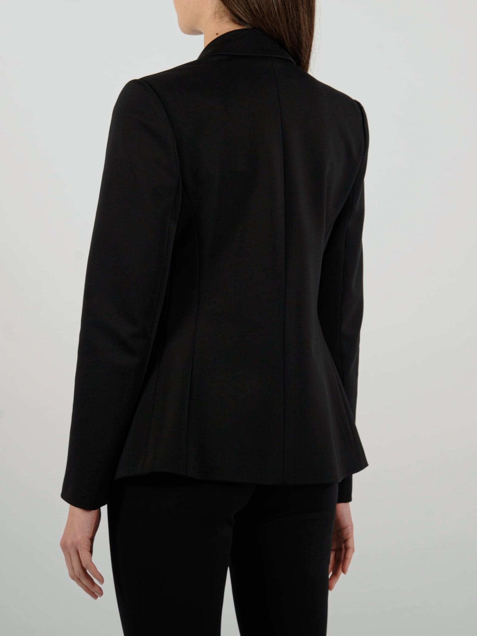 Pinko Alexia 4 Punto Stoffa Scuba Blazer in Nero (Black) - Save 39% | Lyst