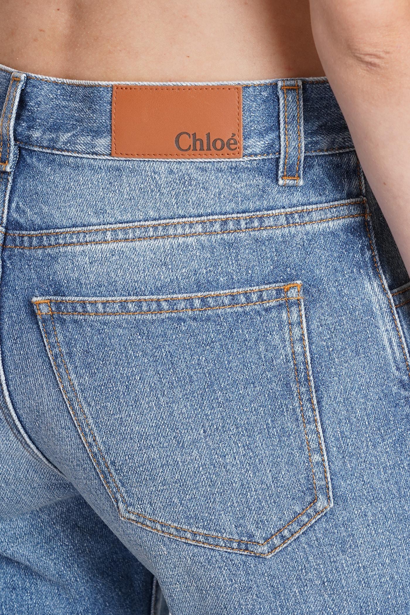 Chloé Jeans In Blue Cotton | Lyst