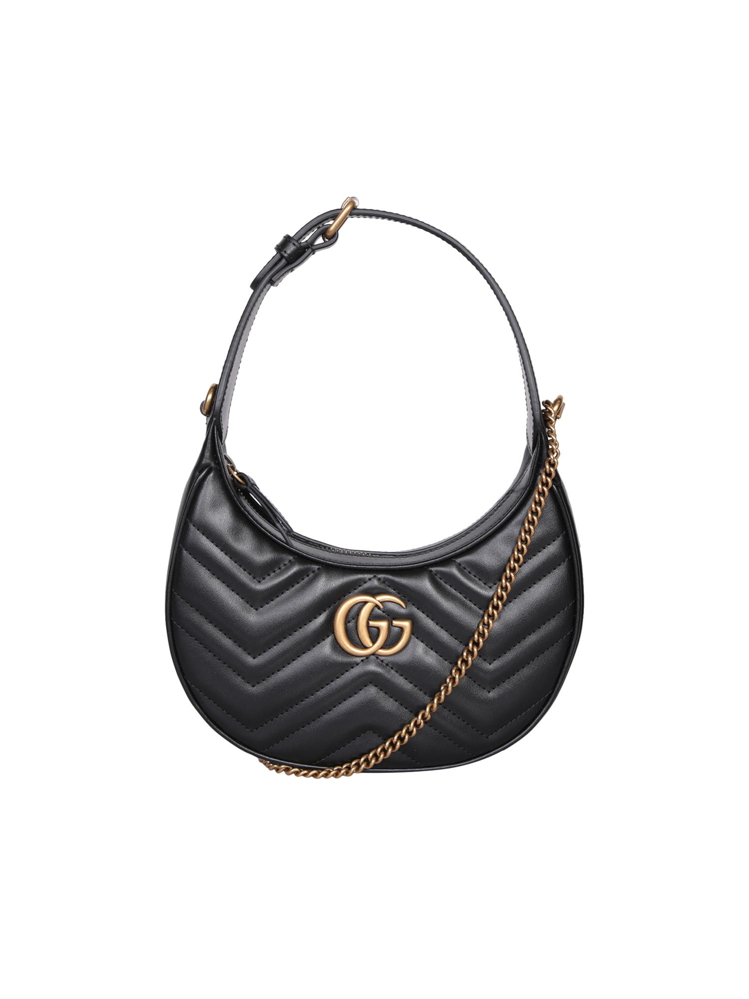 GG Marmont half-moon-shaped mini bag