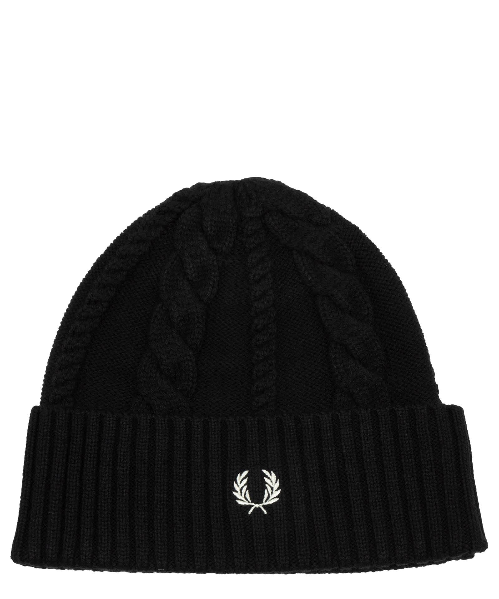 Fred Perry Beanie in Black for Men | Lyst