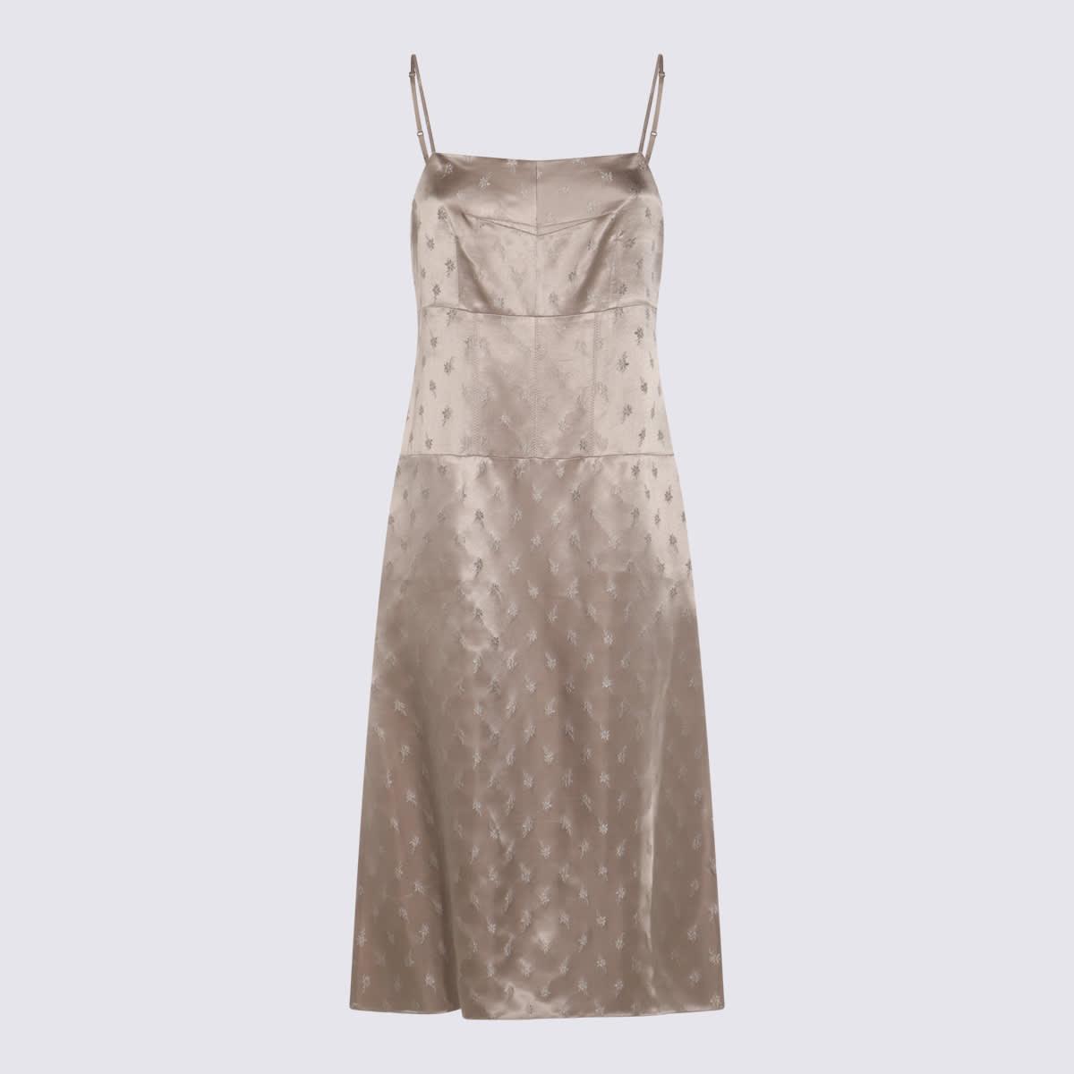 ワンピース FENDI BEIGE SILK DRESS Beige Silk dress with belt Fendi - Vitkac AS