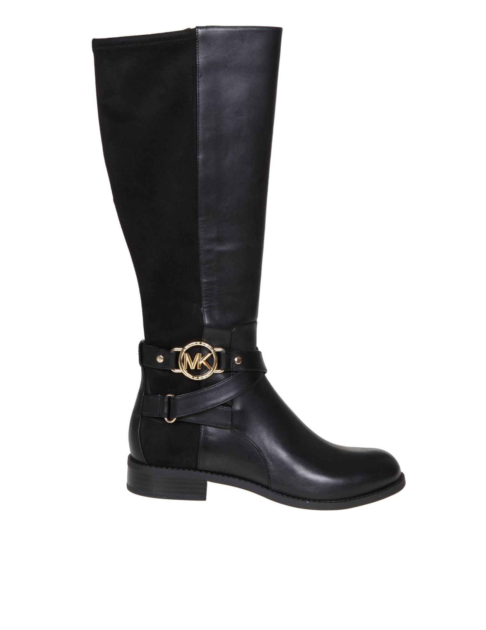 Michael Kors Rory Boot In Black Leather | Lyst UK