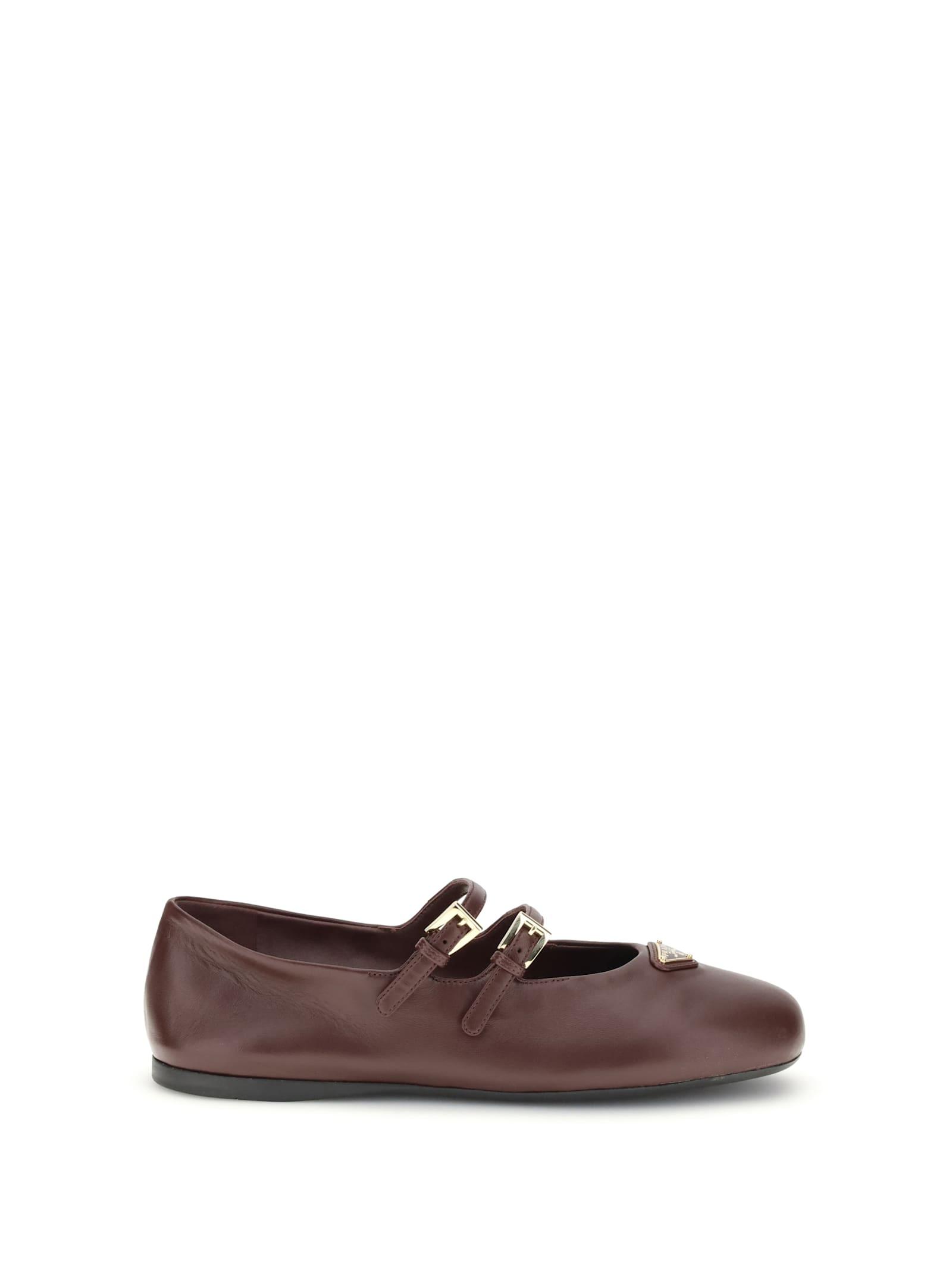 【関税込み】PRADA logo double strap ballet flats Prada Ballet flats with straps available on SUGAR - 176014