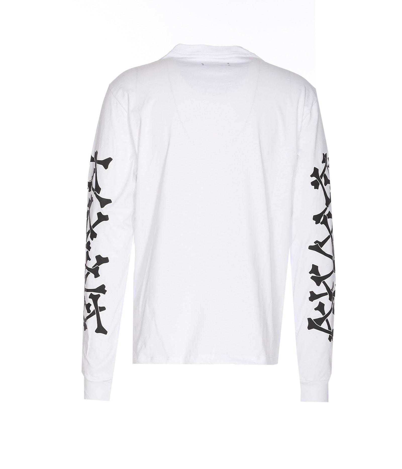 Amiri Bones Stacked Long Sleeves T-Shirt in White for Men | Lyst