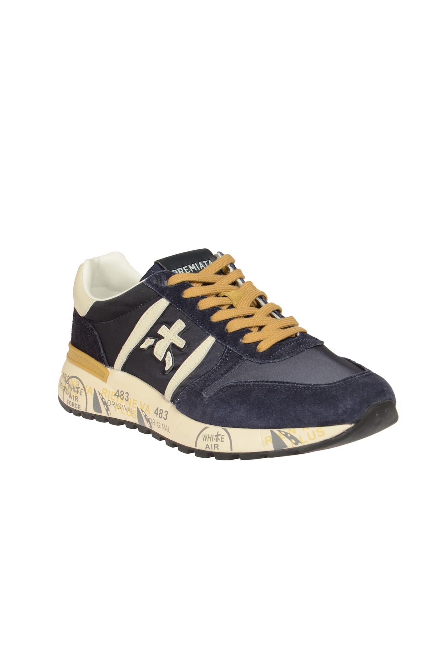 Premiata Lander Leather Low Top Sneakers for Men Lyst UK