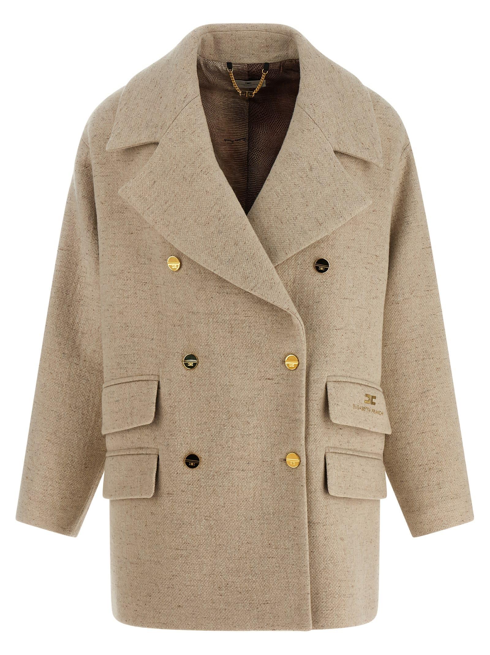 ||SALE|| Elisabetta Franchi >> カポットオーバーコート Elisabetta Franchi Coats for Women | Online Sale up to 68