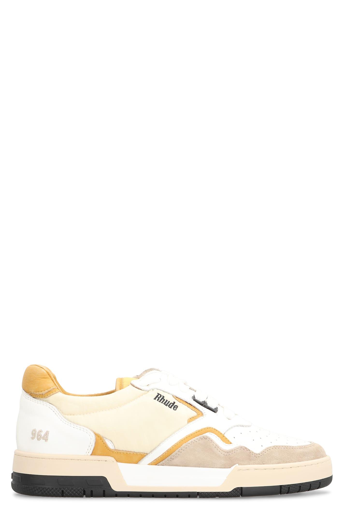 スニーカー Rhecess Low Sneakers - Rhude - Leather - White/Green Rhecess Low in White/Sage – SVRN