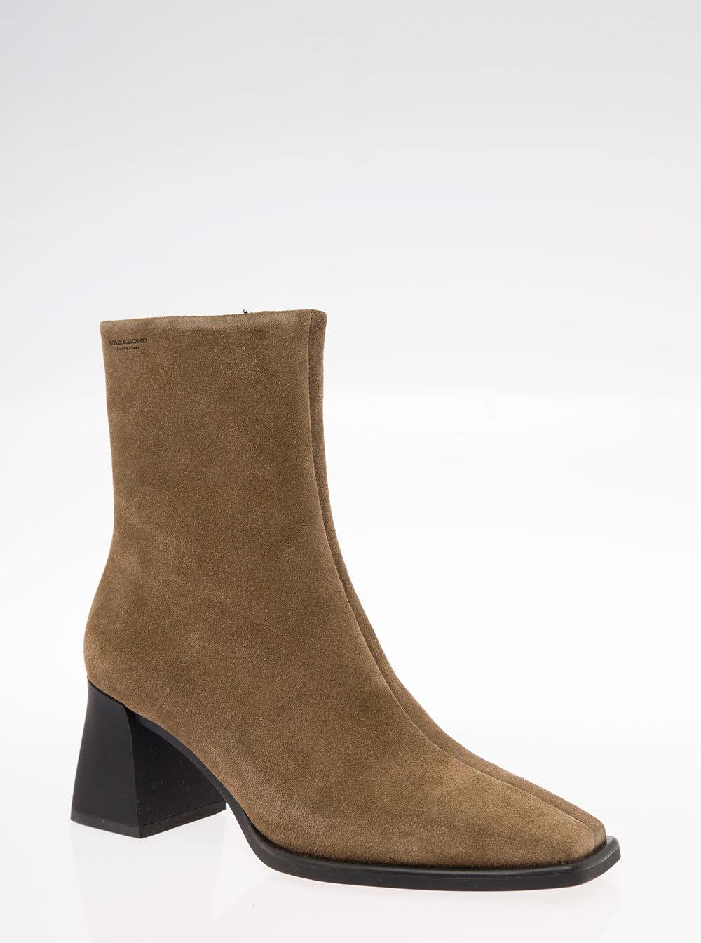 Vagabond Shoemakers Hedda Suede Boots Heel in Brown |
