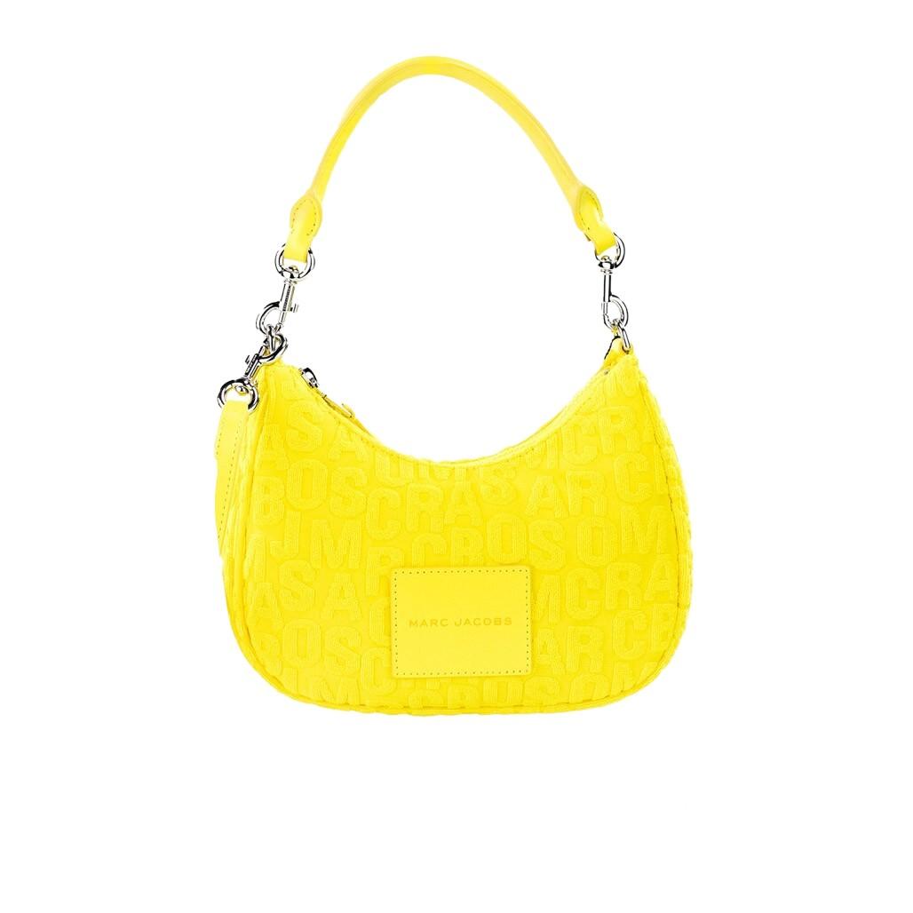 BABY BILLY OLIVE CROCO AND SEMI PATENT LEATHER BY FAR yellowBAG