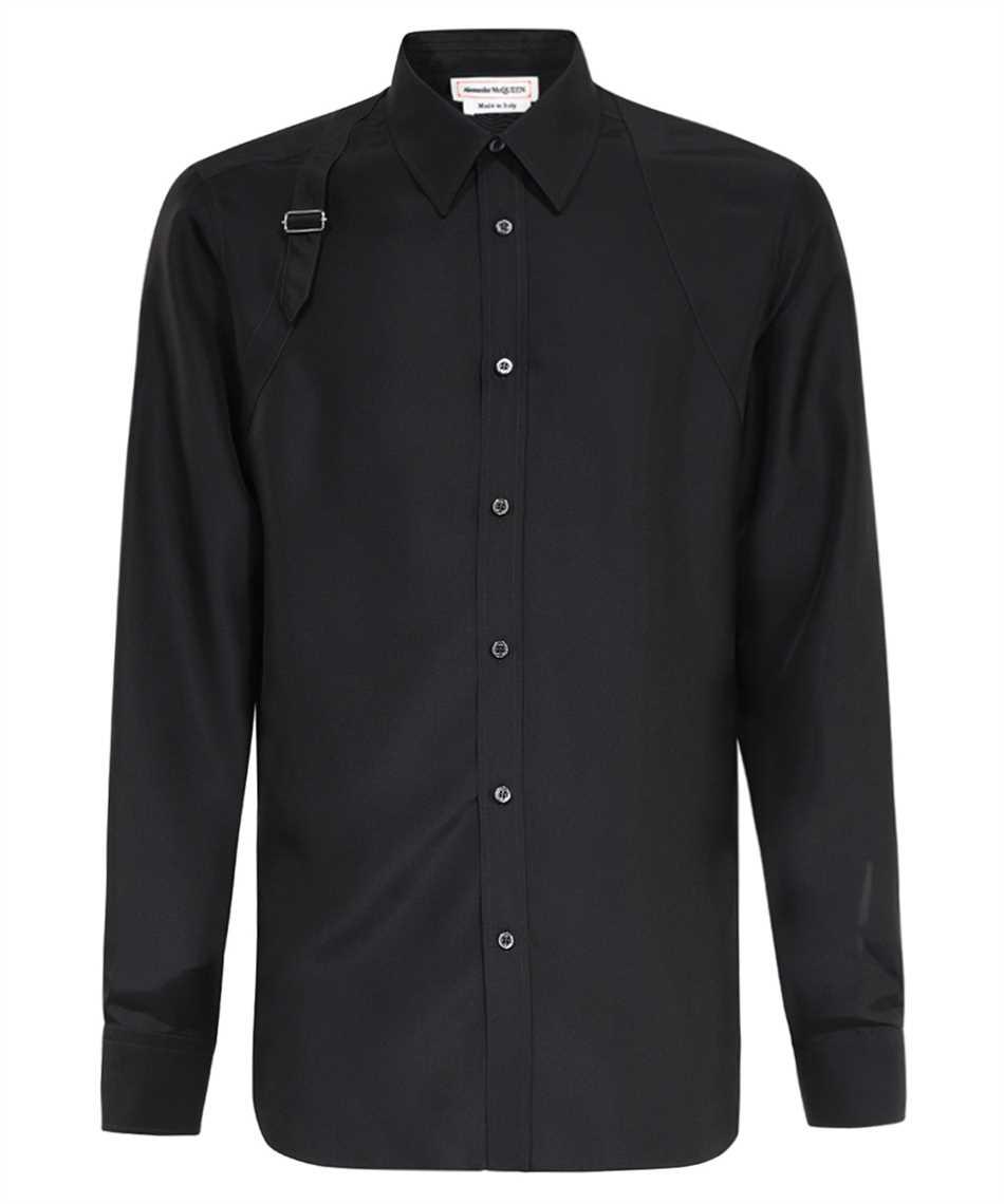 Alexander McQueen Harness Silk Shirt in Black for Men Lyst