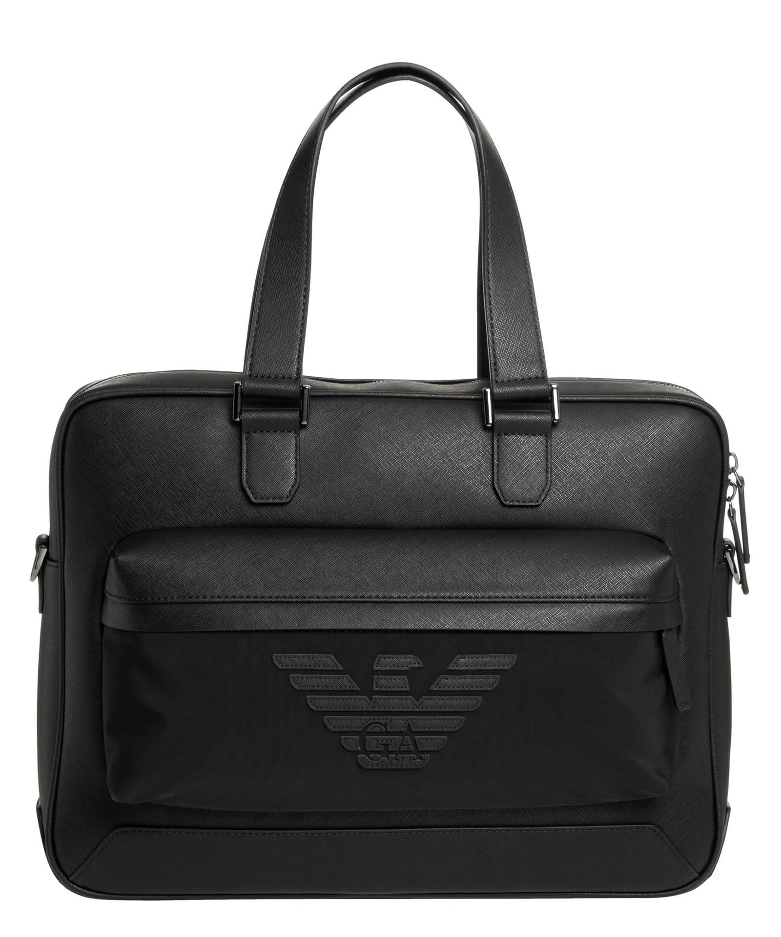 armani mens briefcase
