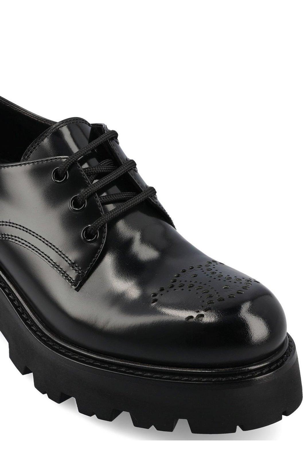 ローファー・オックスフォード Celine Triomphe Rangers Derby Shoes Celine Triomphe Ranger Derby Shoes in Black | Lyst