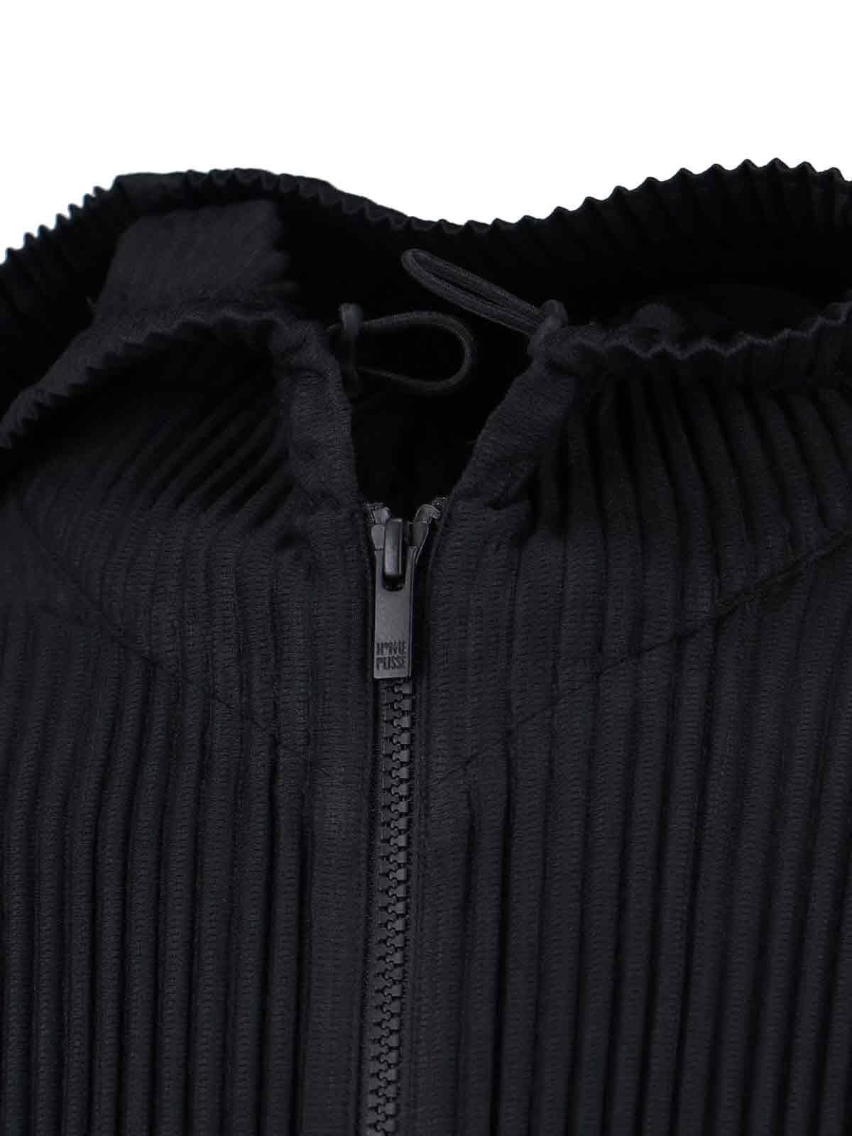 Homme Plissé Issey Miyake Zip Hoodie in Blue for Men | Lyst