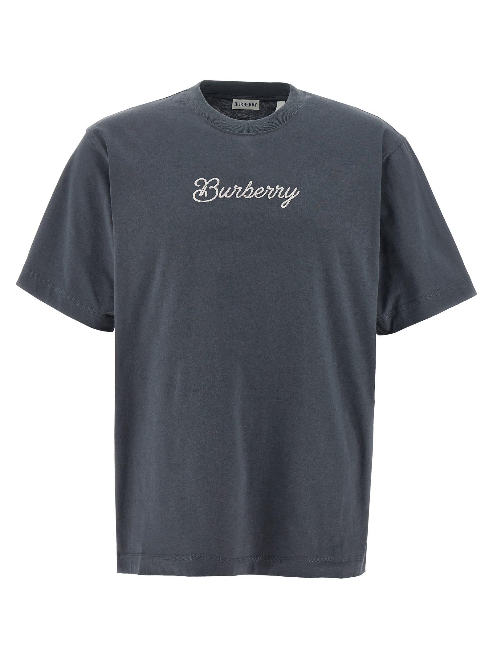 ★Burberry★ Surfer Night Logo Cotton Short Sleeve T-Shirt C ☆Burberry☆ Surfer Night Logo Cotton Short Sleeve T-Shirt C