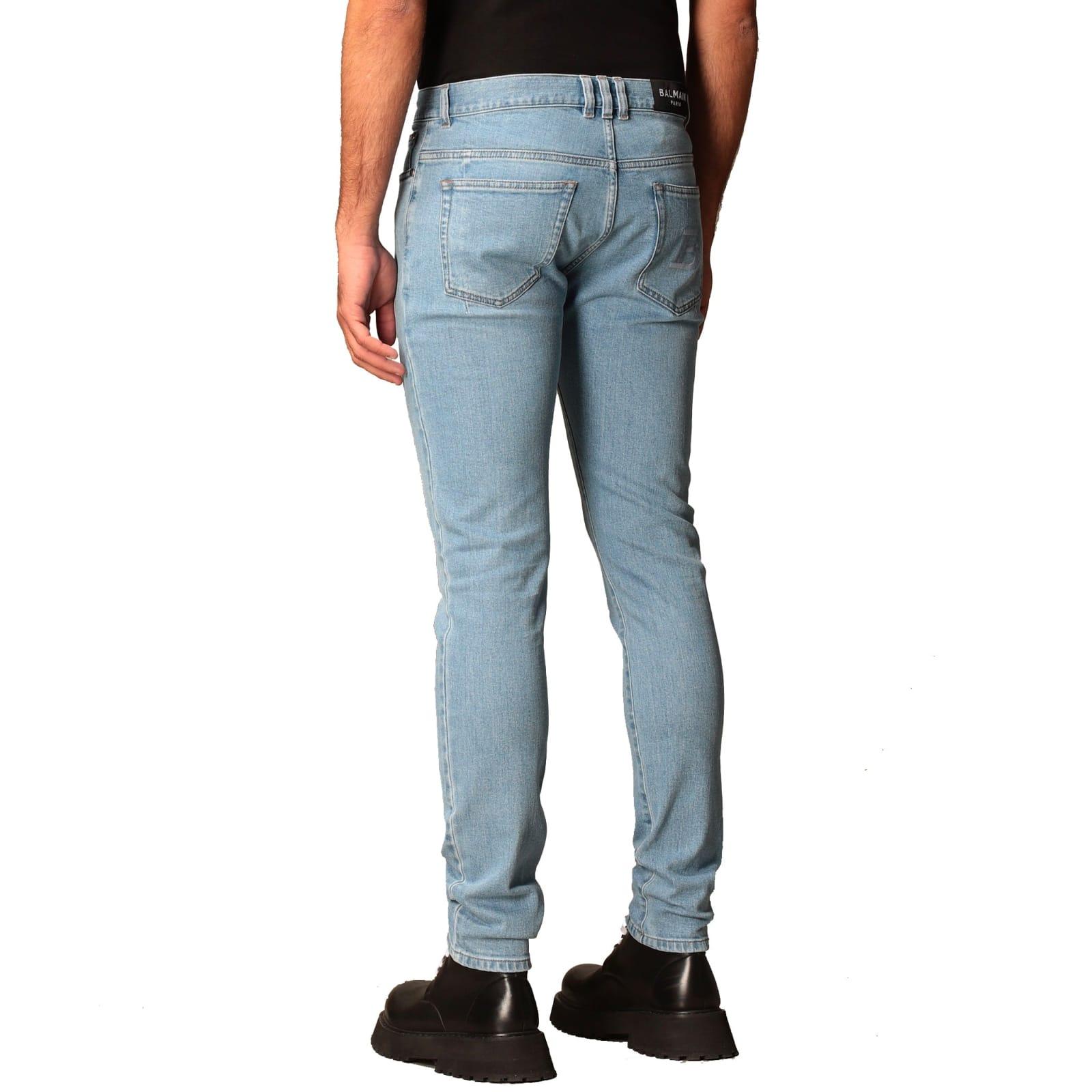 Balmain Slim Jeans in Blue for Men | Lyst