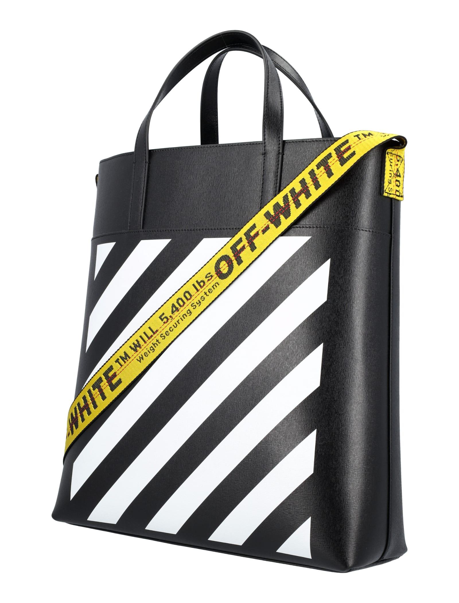 Off-White c/o Virgil Abloh Binder Diagonal Saffiano Tote Bag in Black for  Men - Save 55% | Lyst