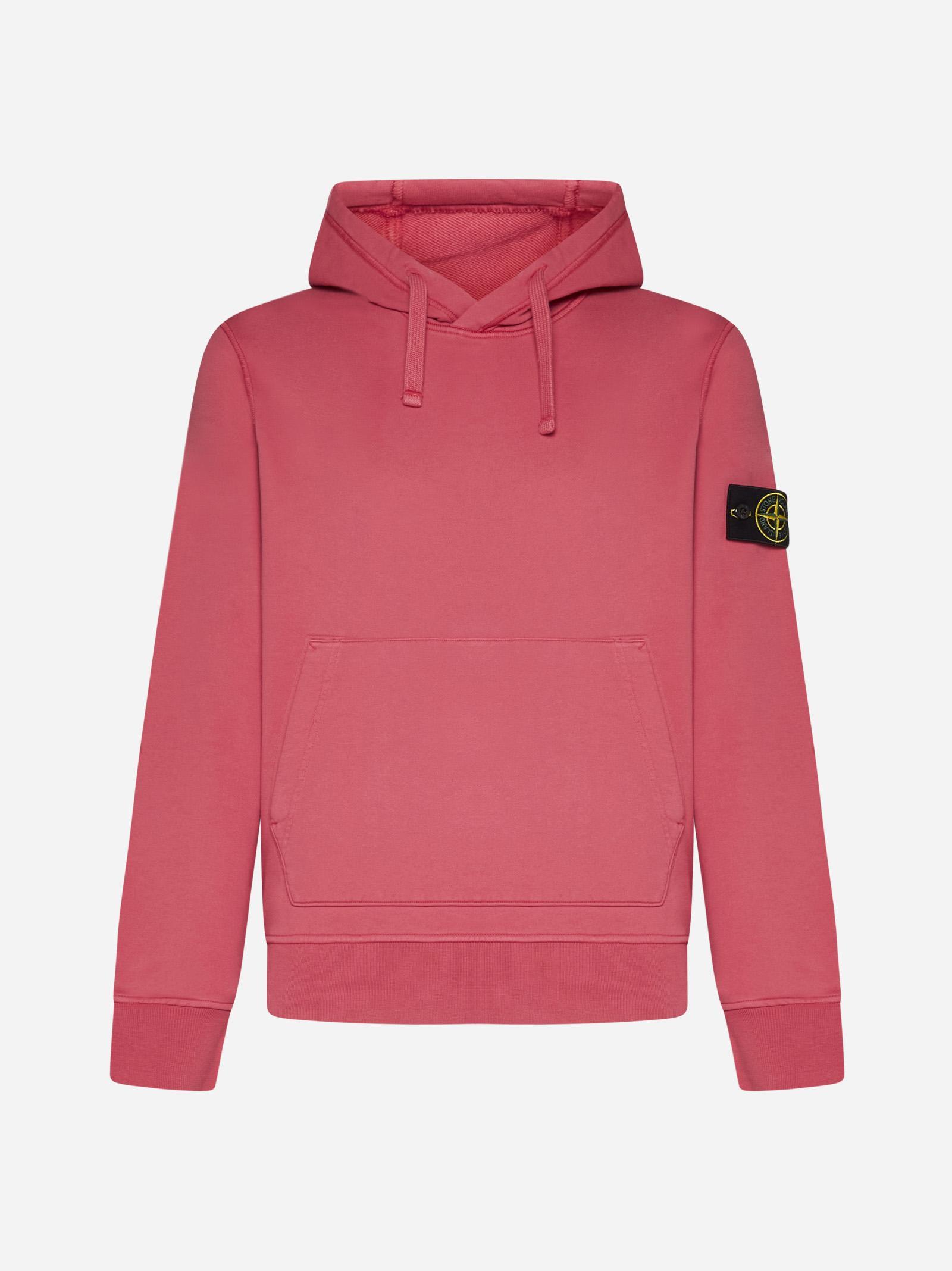 stone island hoodie pink