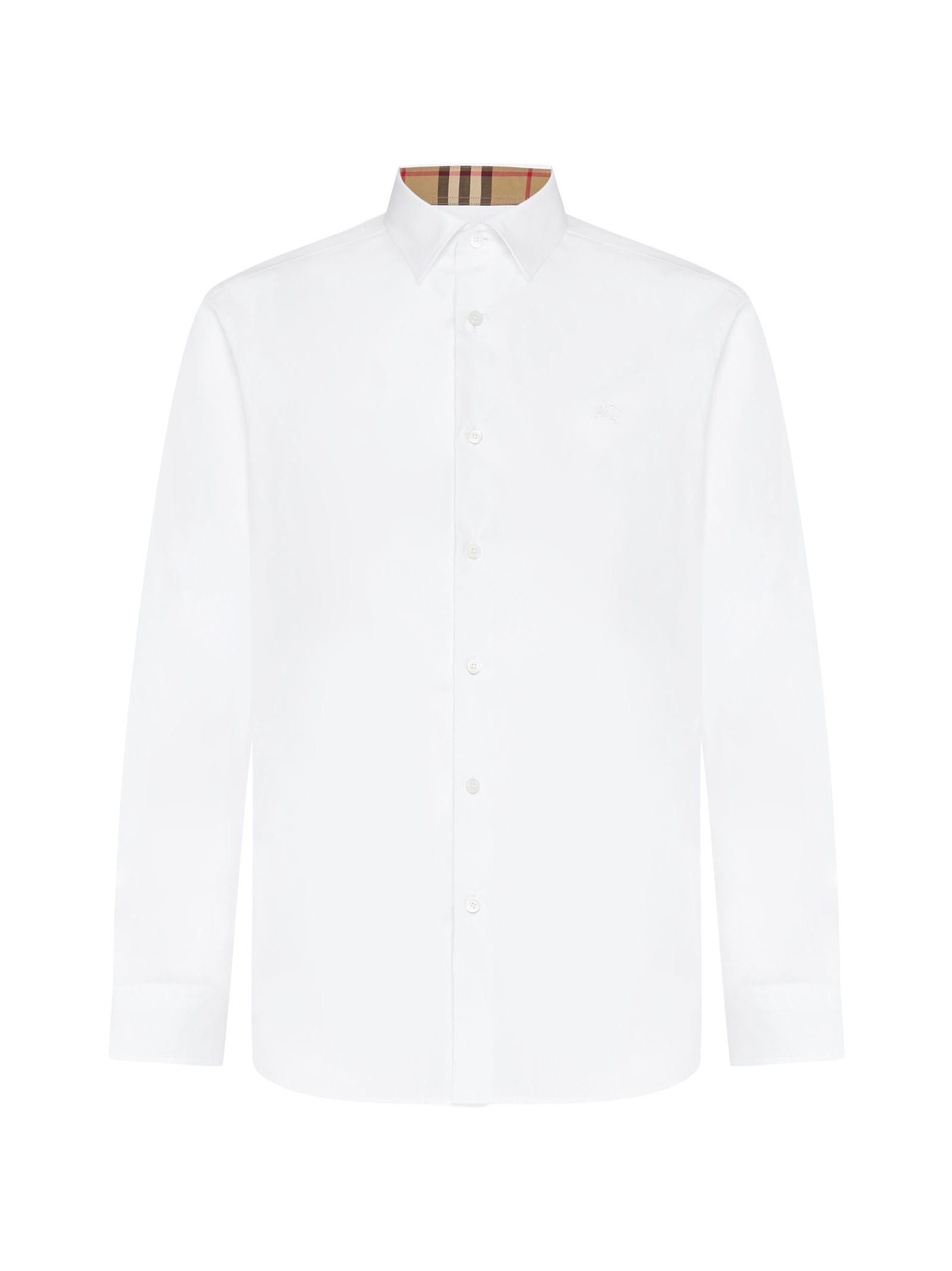 Burberry white dress clearance shirt
