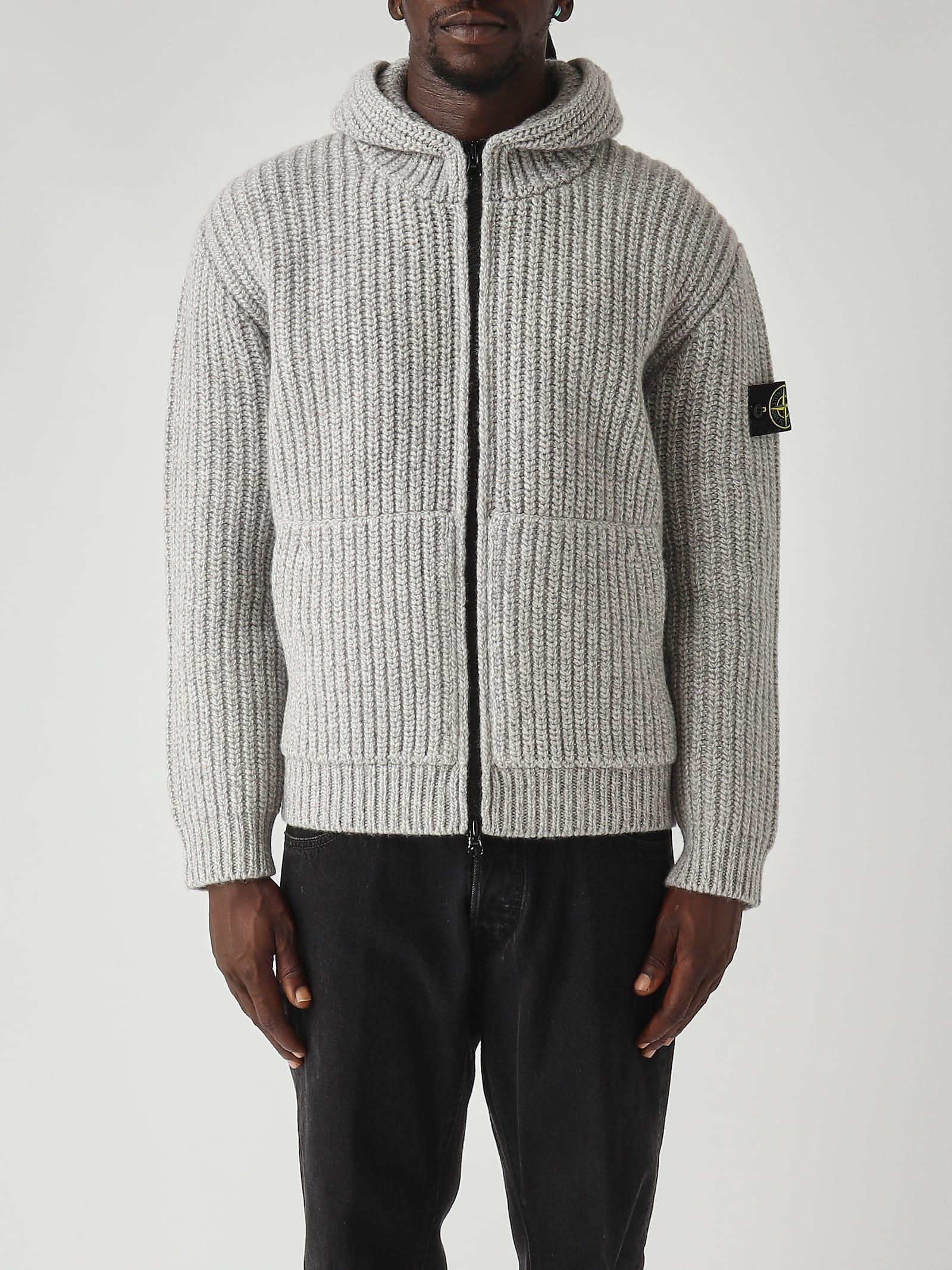 Stone Island Fishermans Rib Rws Wool And Cashmere Oversize-Fit 