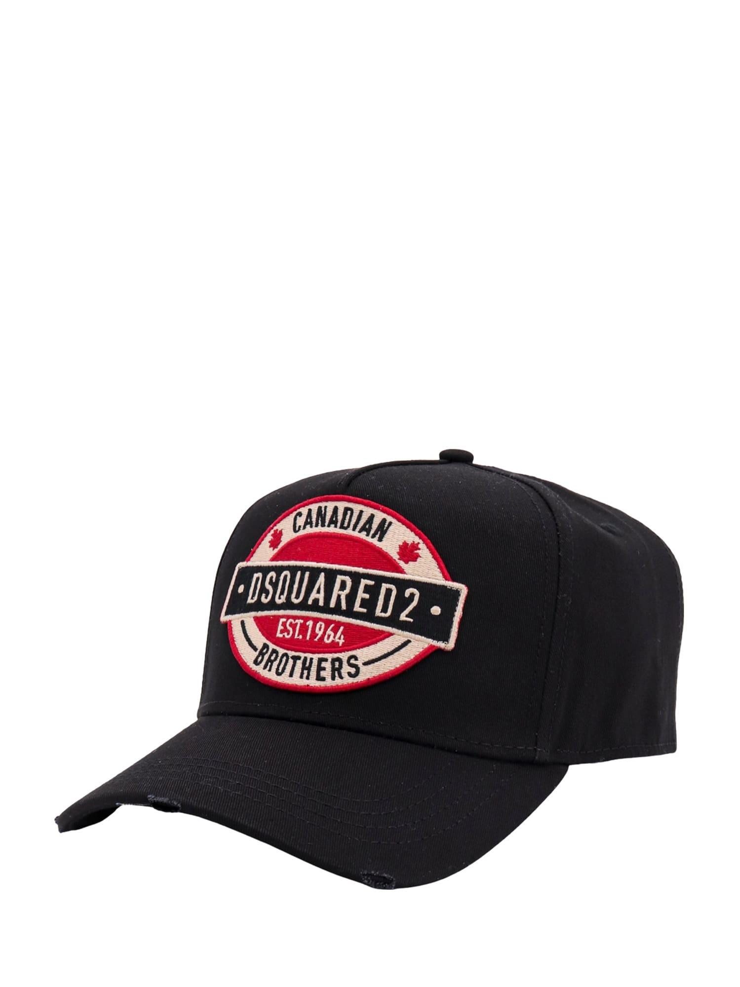 DSquared² Cotton Stitched Profile Unlined Hats in Red for Men | Lyst
