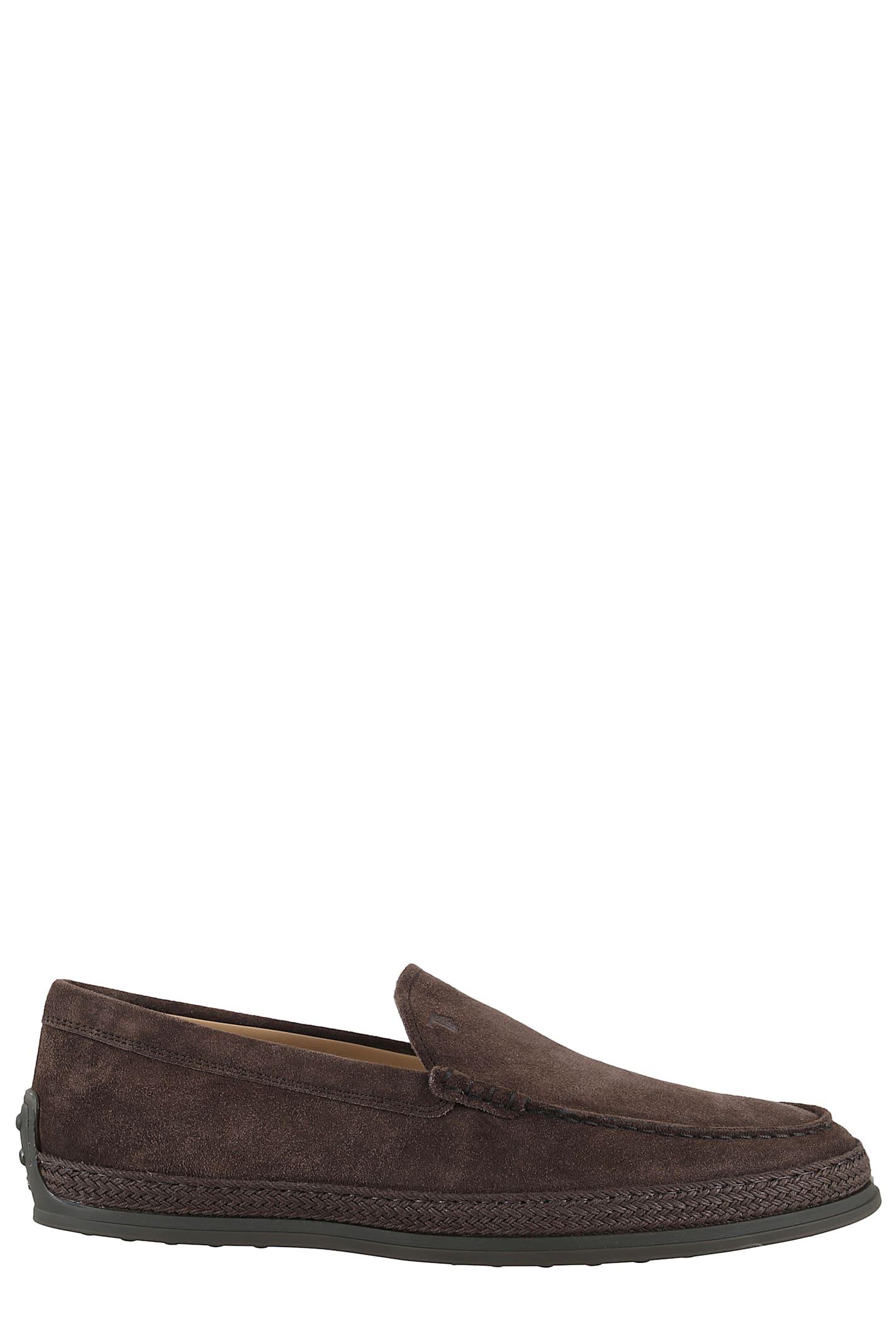 Tod's Pantofola Gomma Rafia in Brown for Men | Lyst