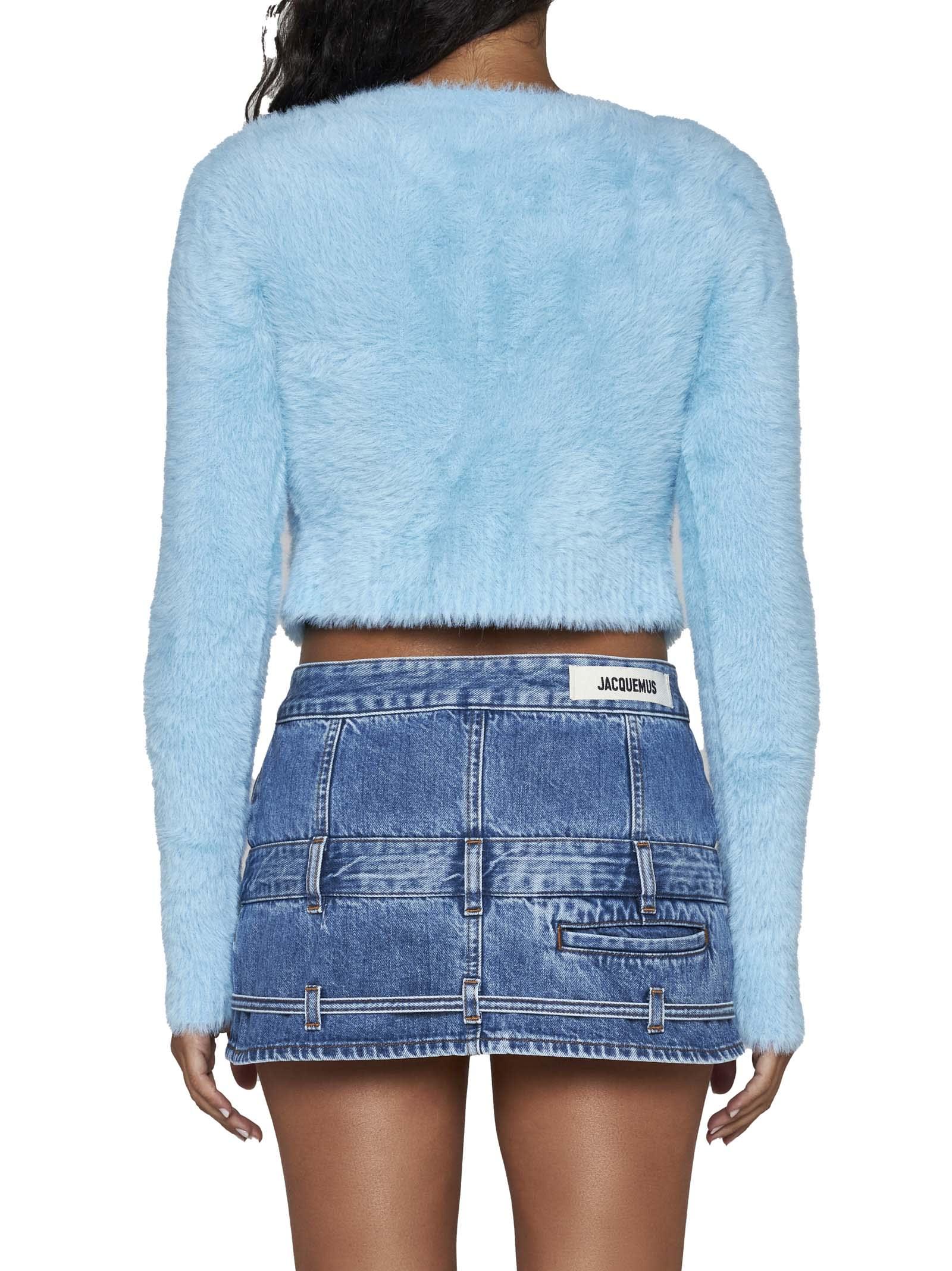 Light blue fluffy clearance skirt