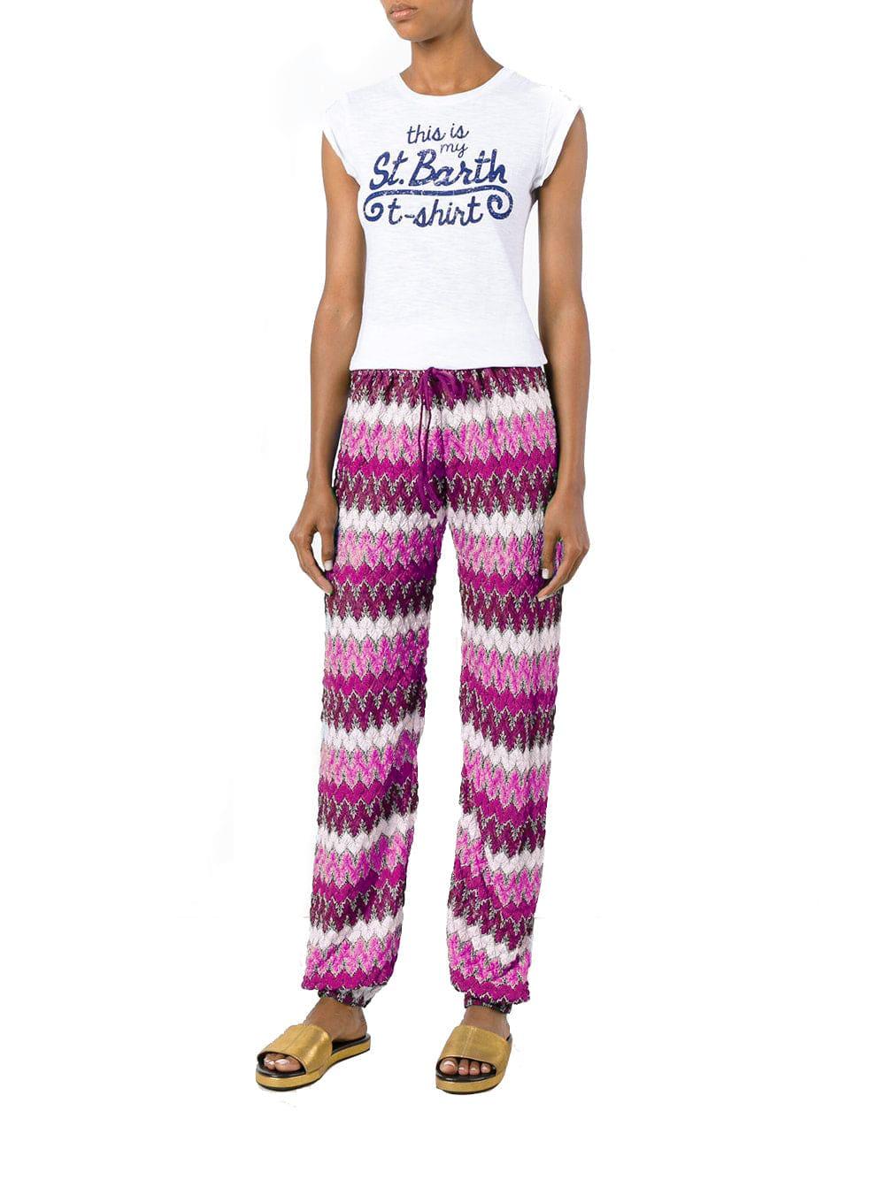 Mc2 Saint Barth Chevron Crochet Pants 