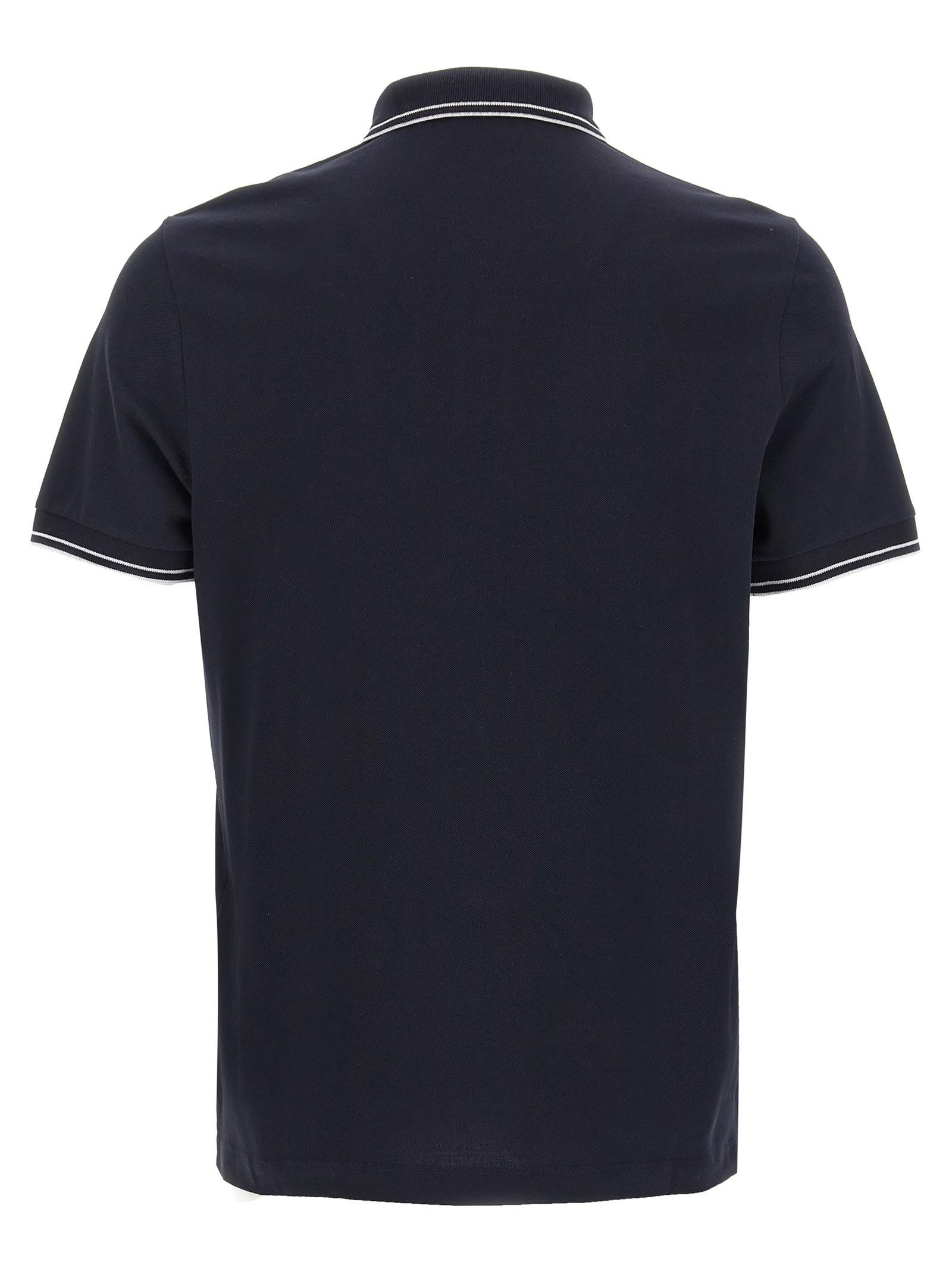 Stone Island Logo Badge Polo Shirt in Blue for Men Lyst UK