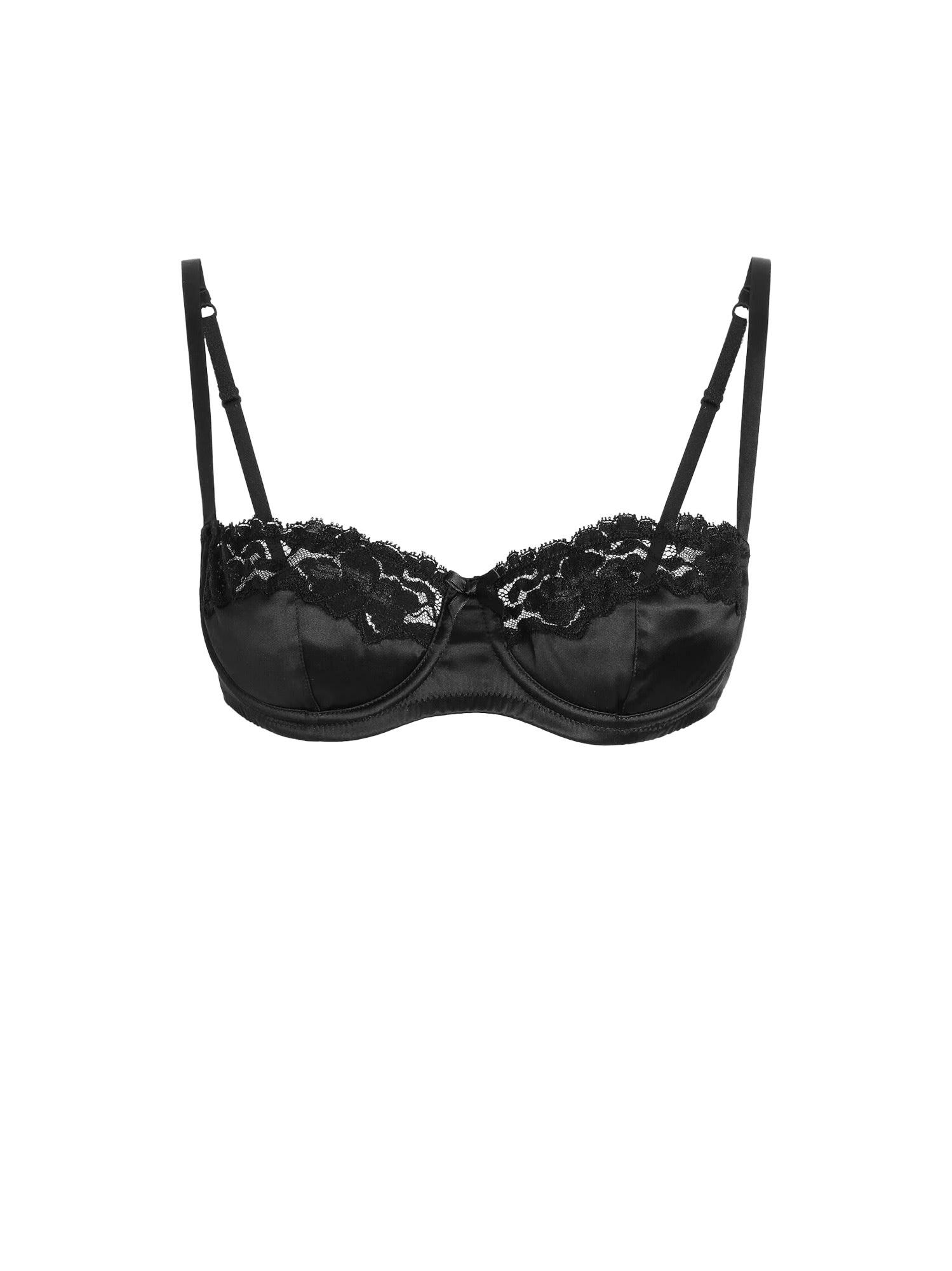 インナー・ルームウェアその他 DOLCE & GABBANA Lace silk tulle bra Black Dolce & Gabbana(ドルチェ&ガッバーナ) インナー・ルームウェア
