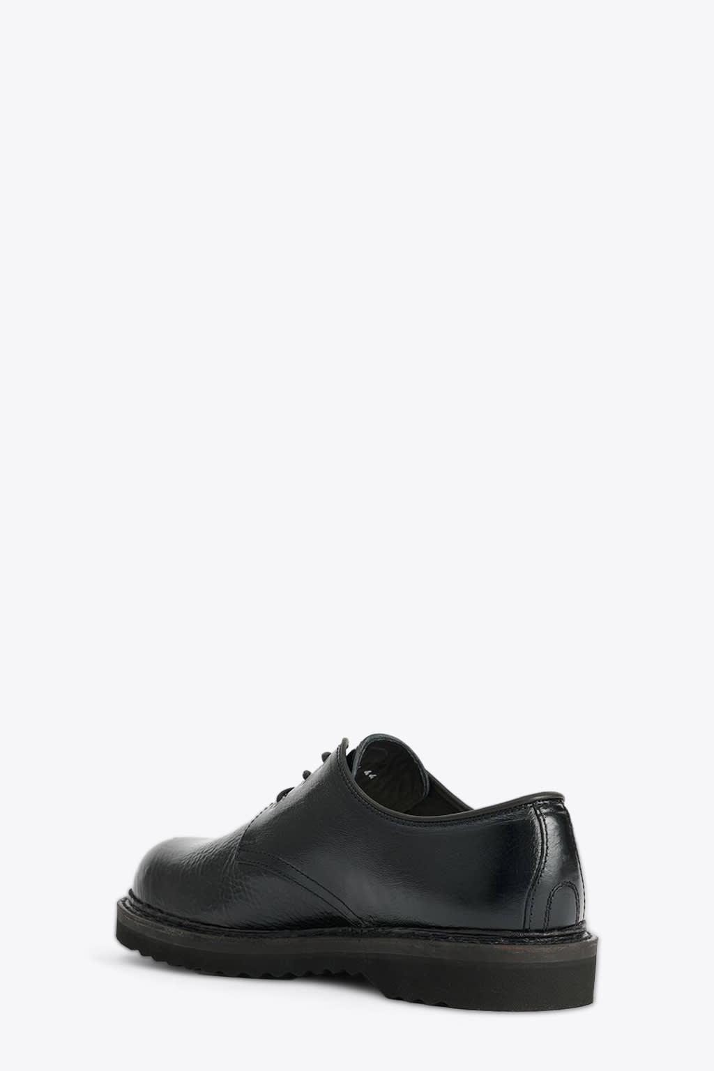 Our Legacy Trampler Shoe Black Cracked Patent Leather Derby