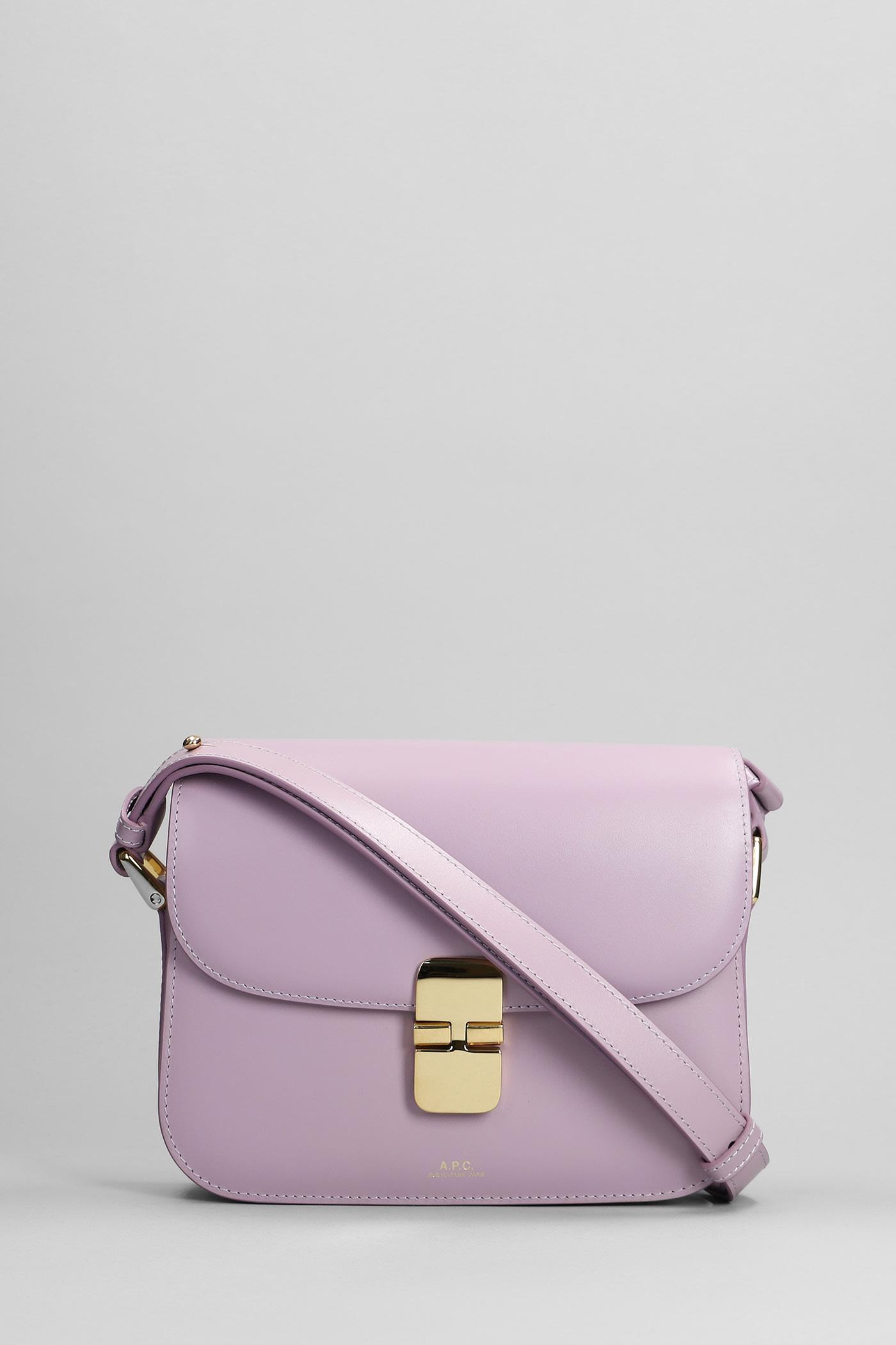 A.P.C. Grace Small Shoulder Bag In Lilla Leather