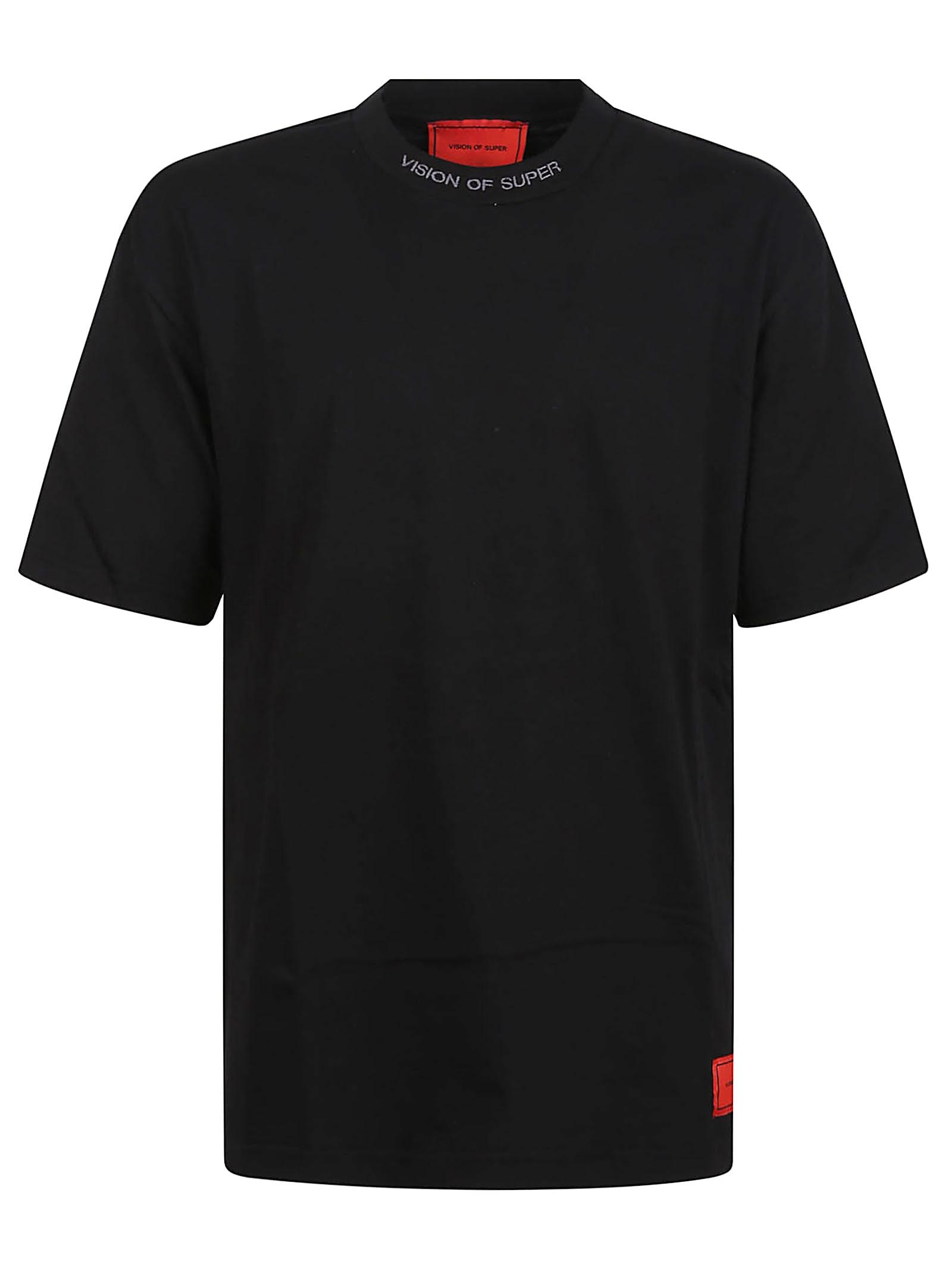 Vision Of Super T-Shirt With Ruined Skull Print, Embroidered