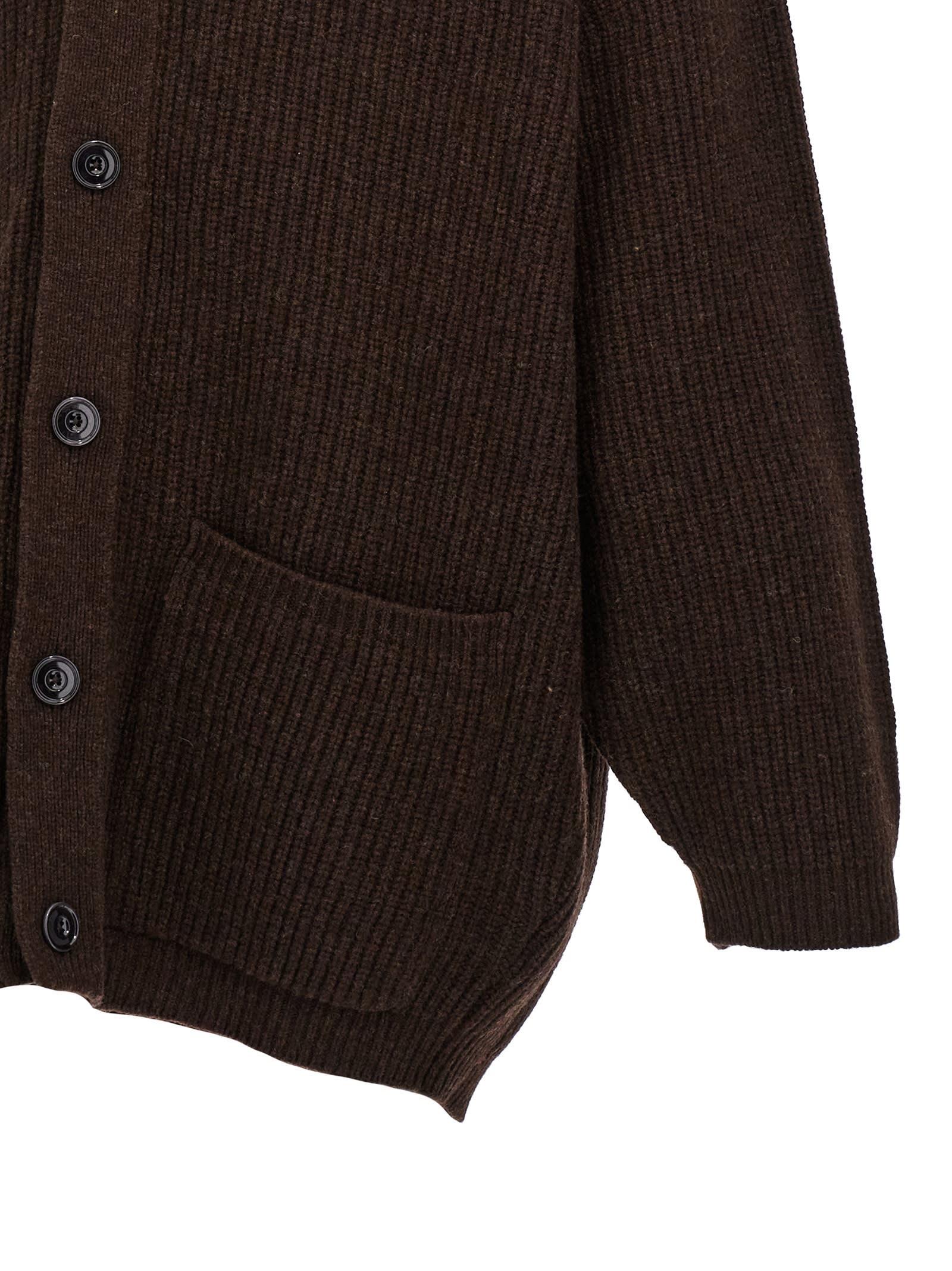 Felted Cardi Coat in Dark Acajou Melange – SVRN