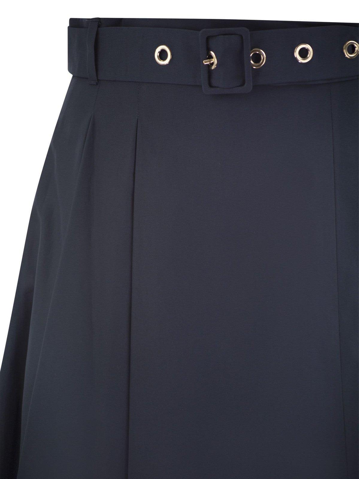 《送料無料 MAX MARA Cotton poplin pleated skirt GILDA S MAX MARA 