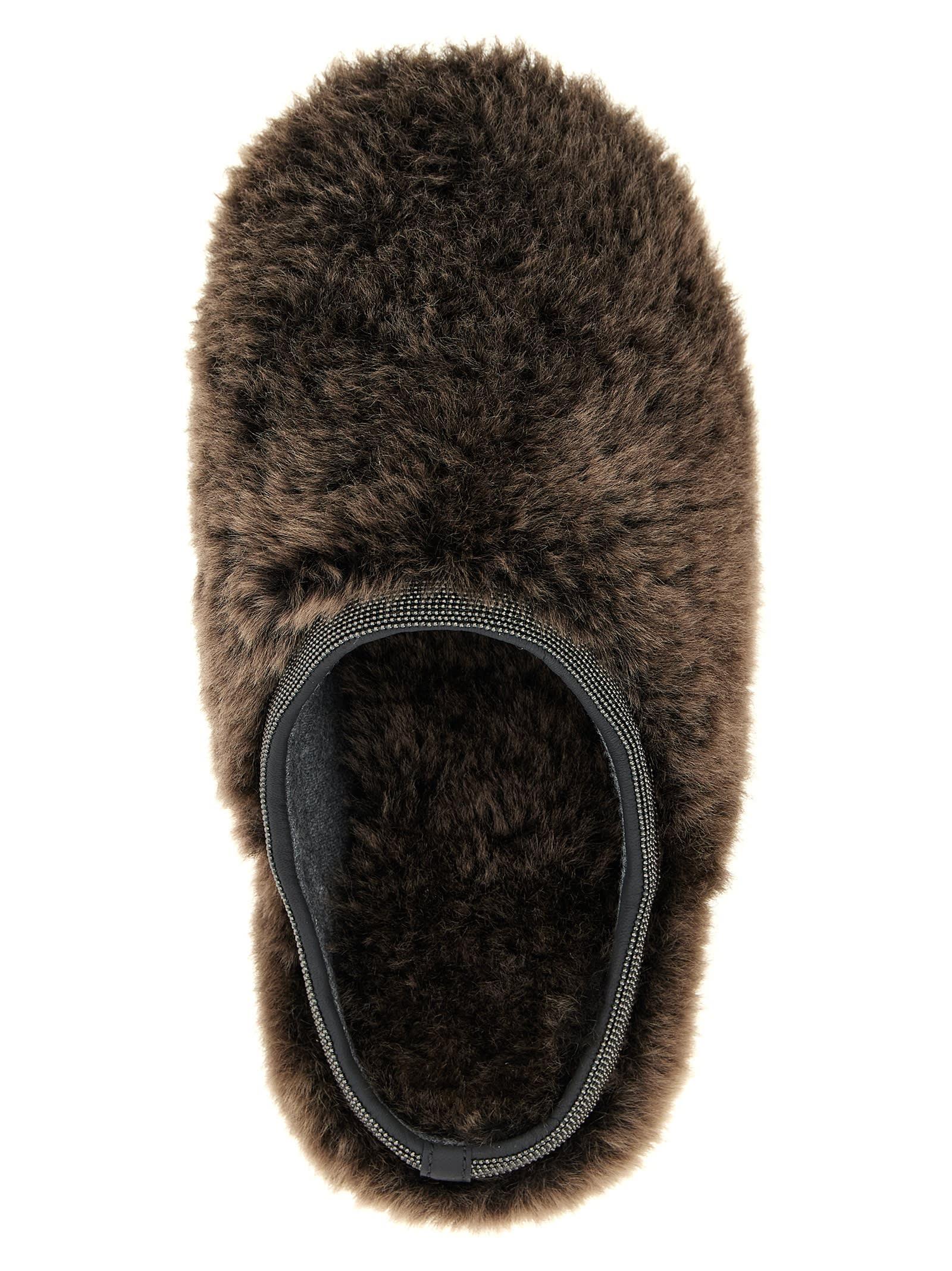 サンダル・ミュール Brunello Cucinelli Monile Sherling Sabots Brunello Cucinelli Monile Sherling Sabots – BALTINI
