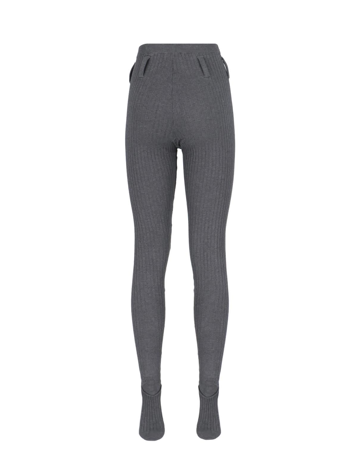 スパッツ・レギンス PRADA GREY STRETCH POLYESTER BLEND LEGGINGS グレー（灰色）系 PRADA(プラダ) スパッツ・レギンス(レディース