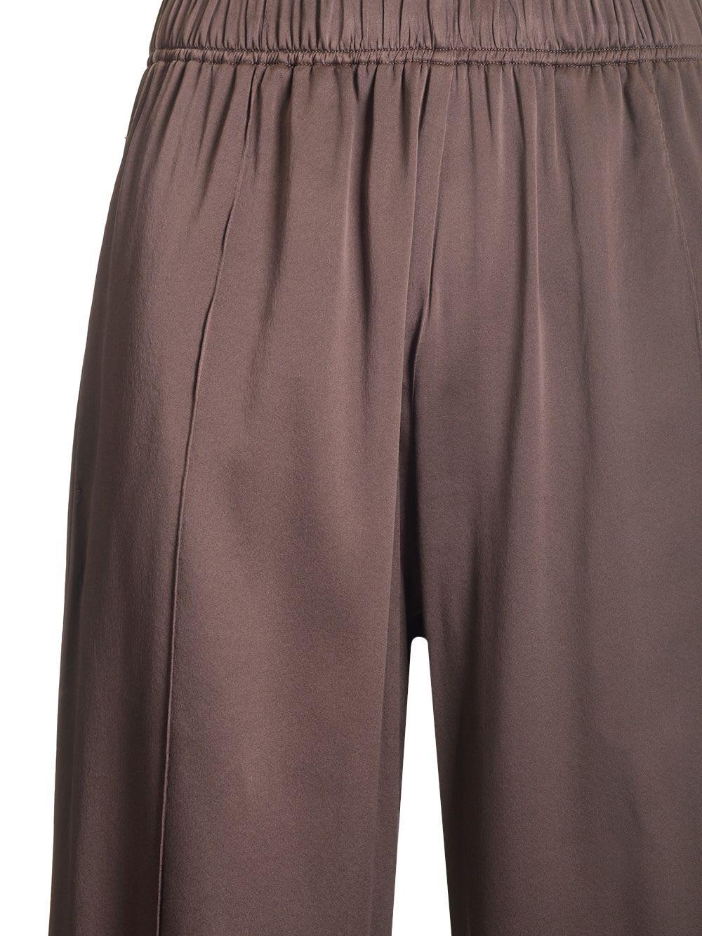Forte Forte Satin Relaxed Jogger Pants in Brown | Lyst