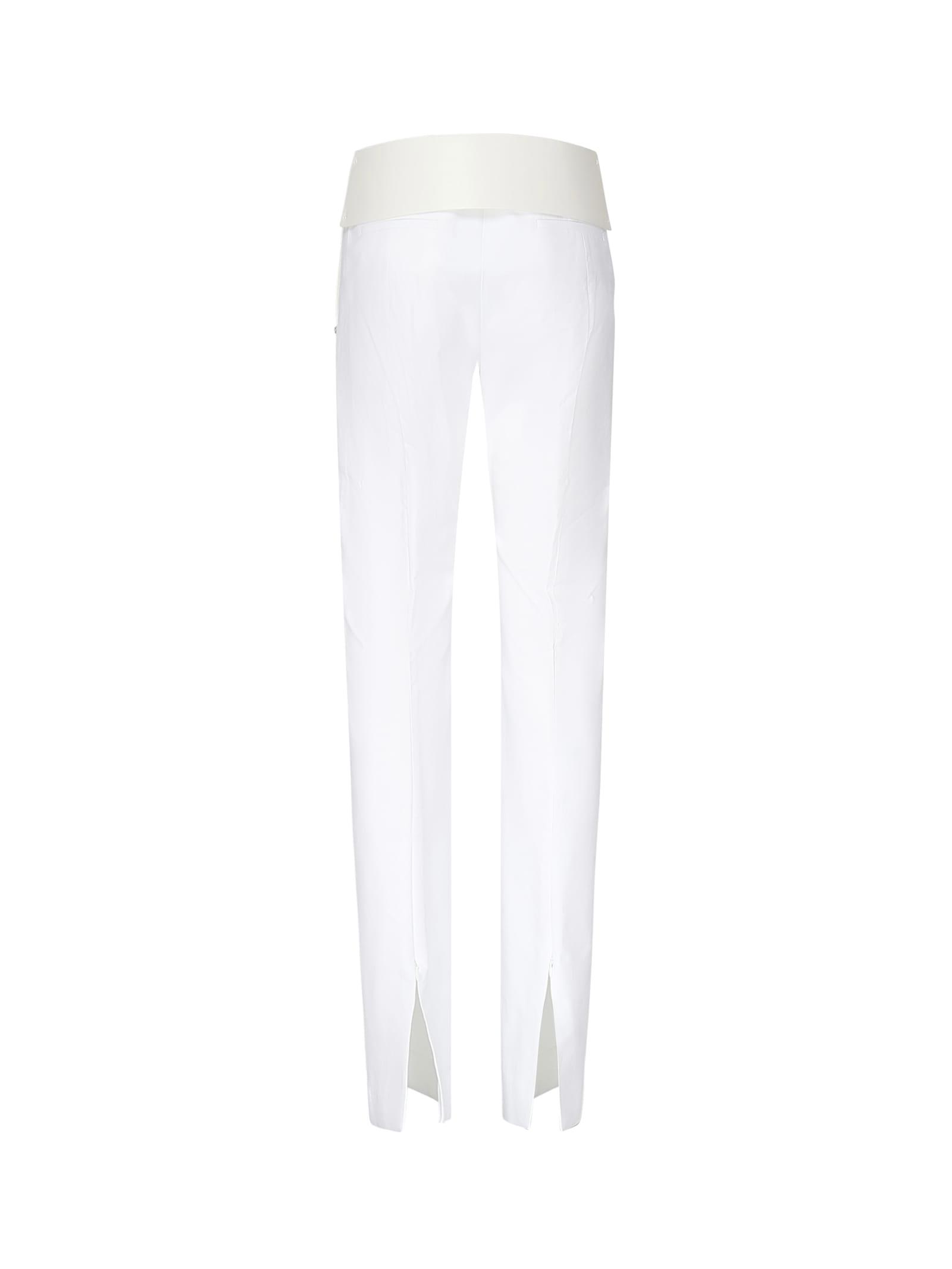 パンツ Sportmax Wide White Cotton Trousers Sportmax Wide White Cotton Trousers | ModeSens