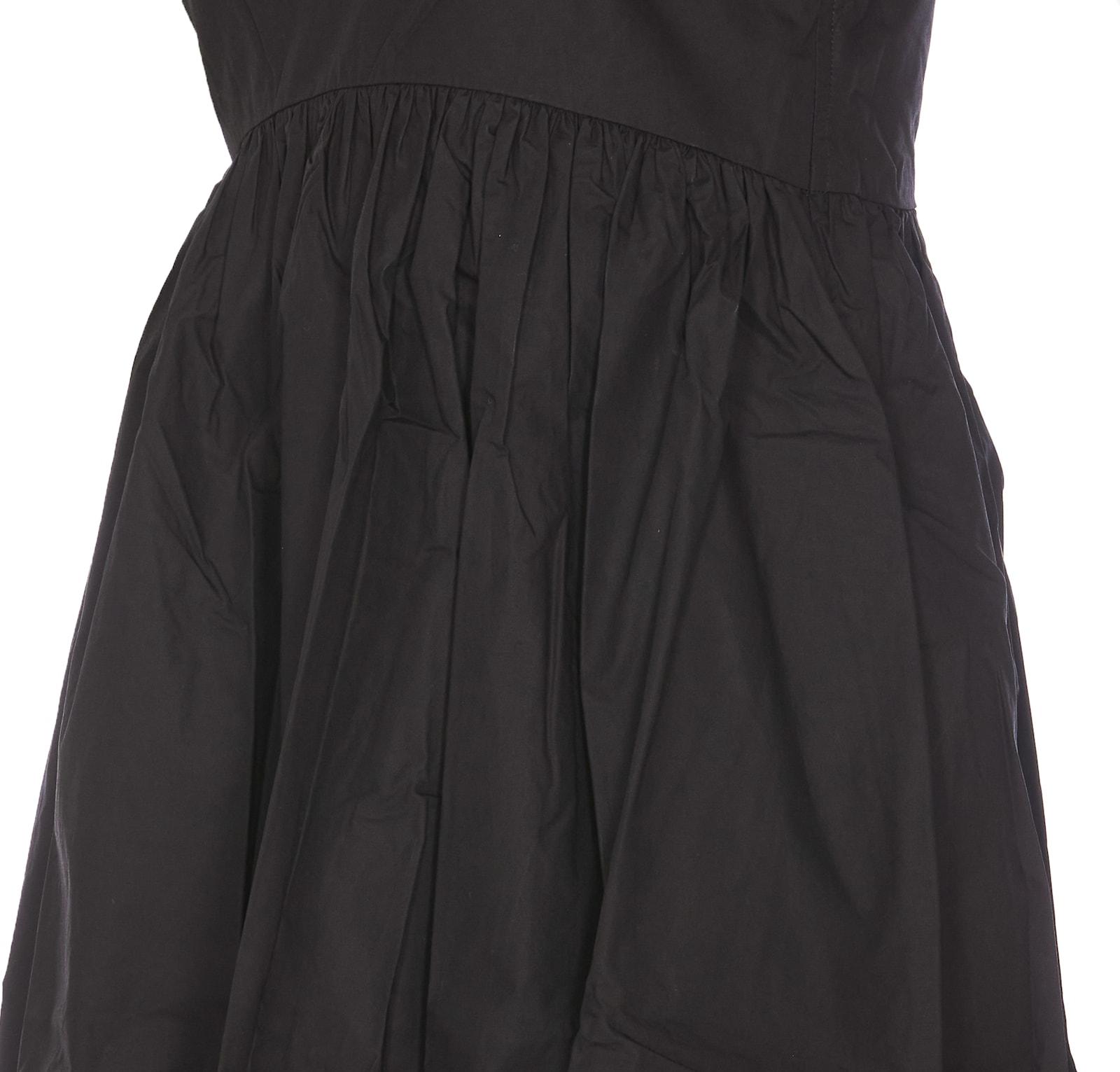 ★Ganni★ Cotton Poplin Strap Dress Black W0194099 W0194099S Black Black Cotton Poplin Strap Dress | GANNI US