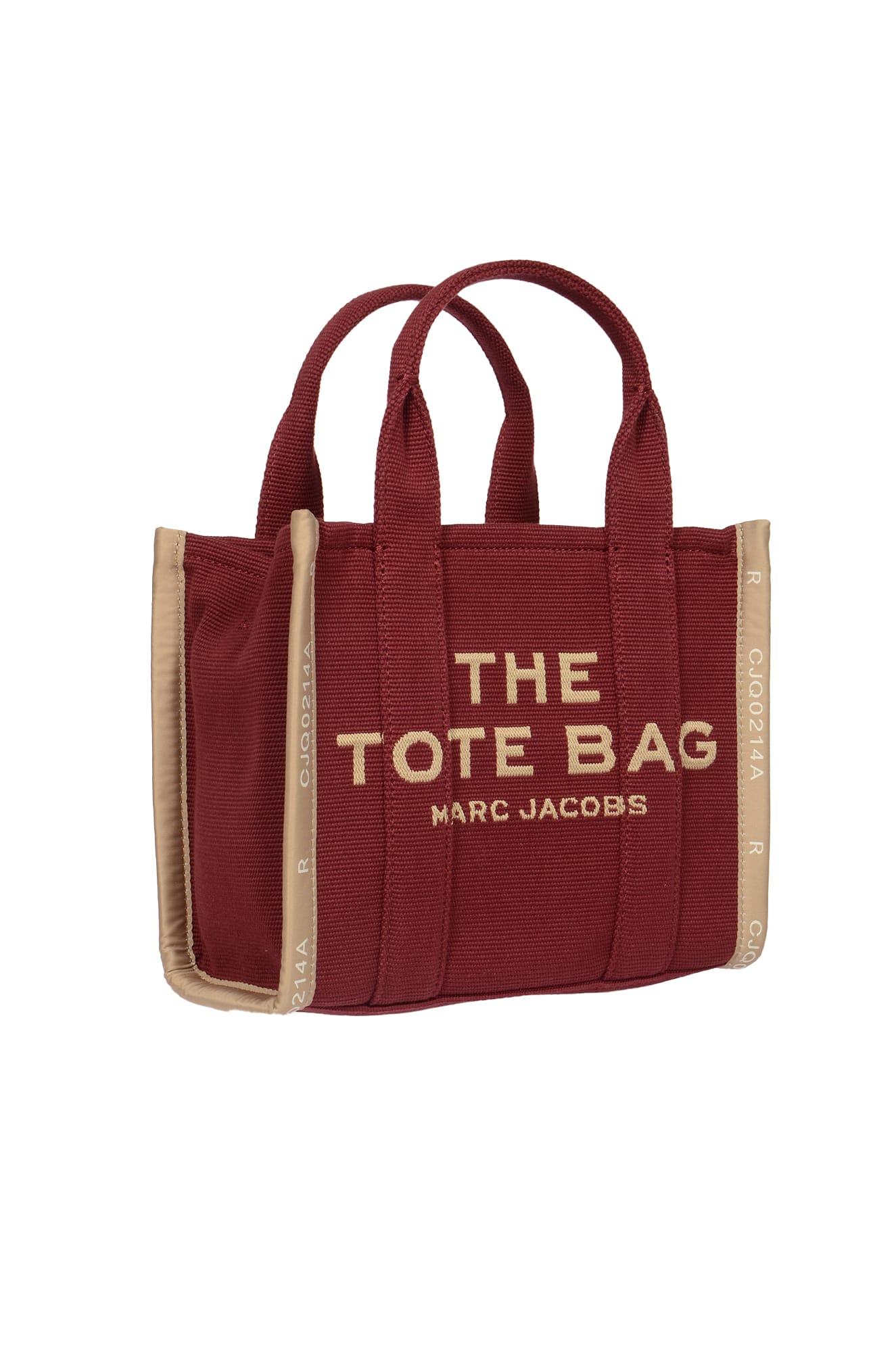 Marc Jacobs The Mini Tote Bag Burgundy in Red | Lyst
