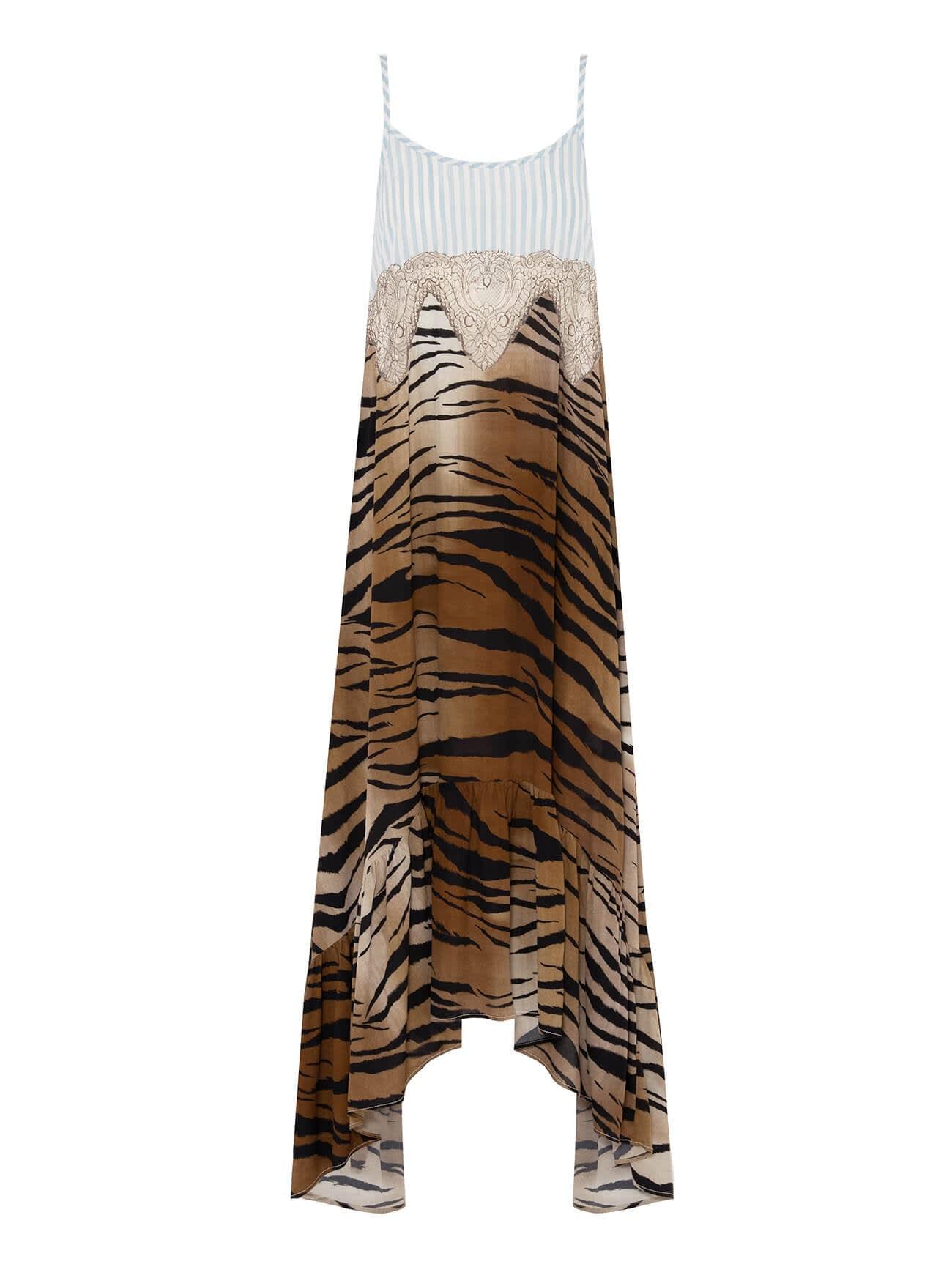 Beatrice B. Abito Sottoveste Animalier 6669packet620 in Brown | Lyst