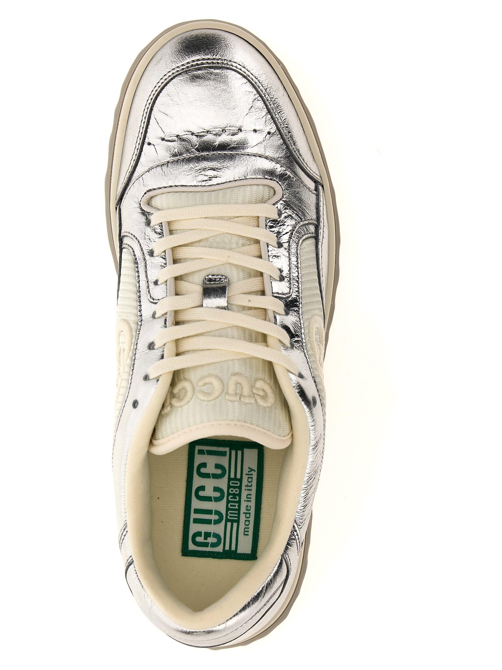 Gucci Wmns MAC80 Sneaker 'Metallic Silver