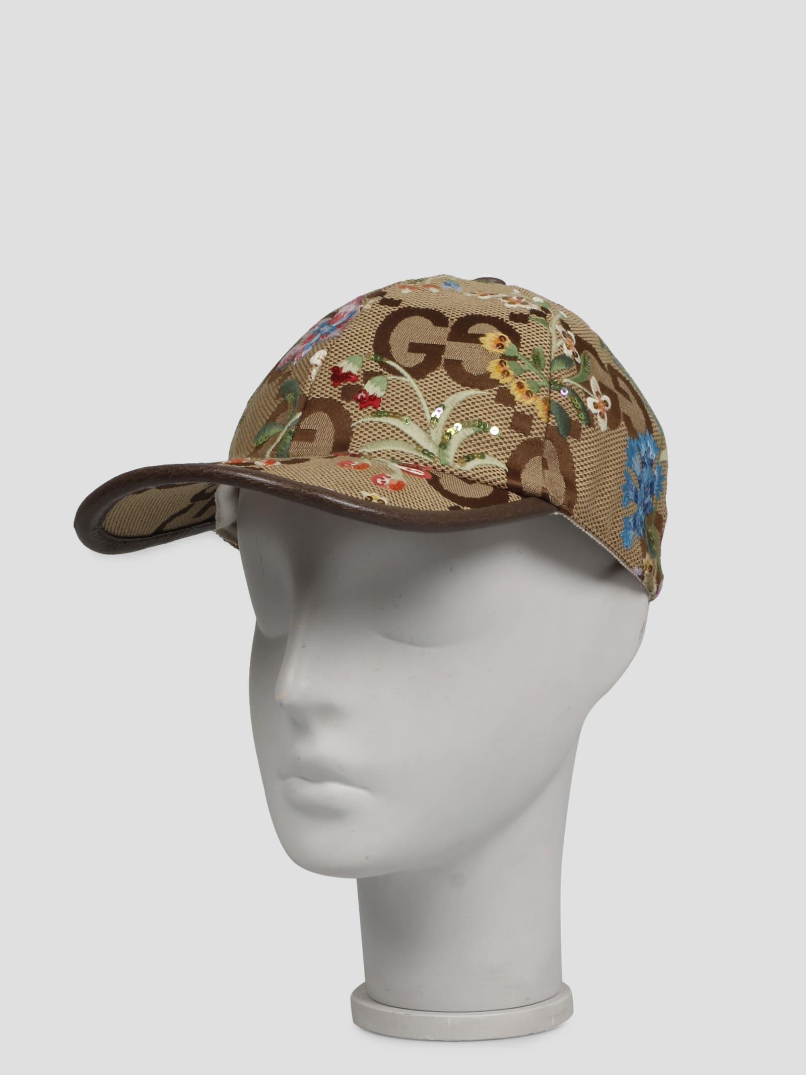Gucci Jumbo Gg Baseball Hat in Brown | Lyst