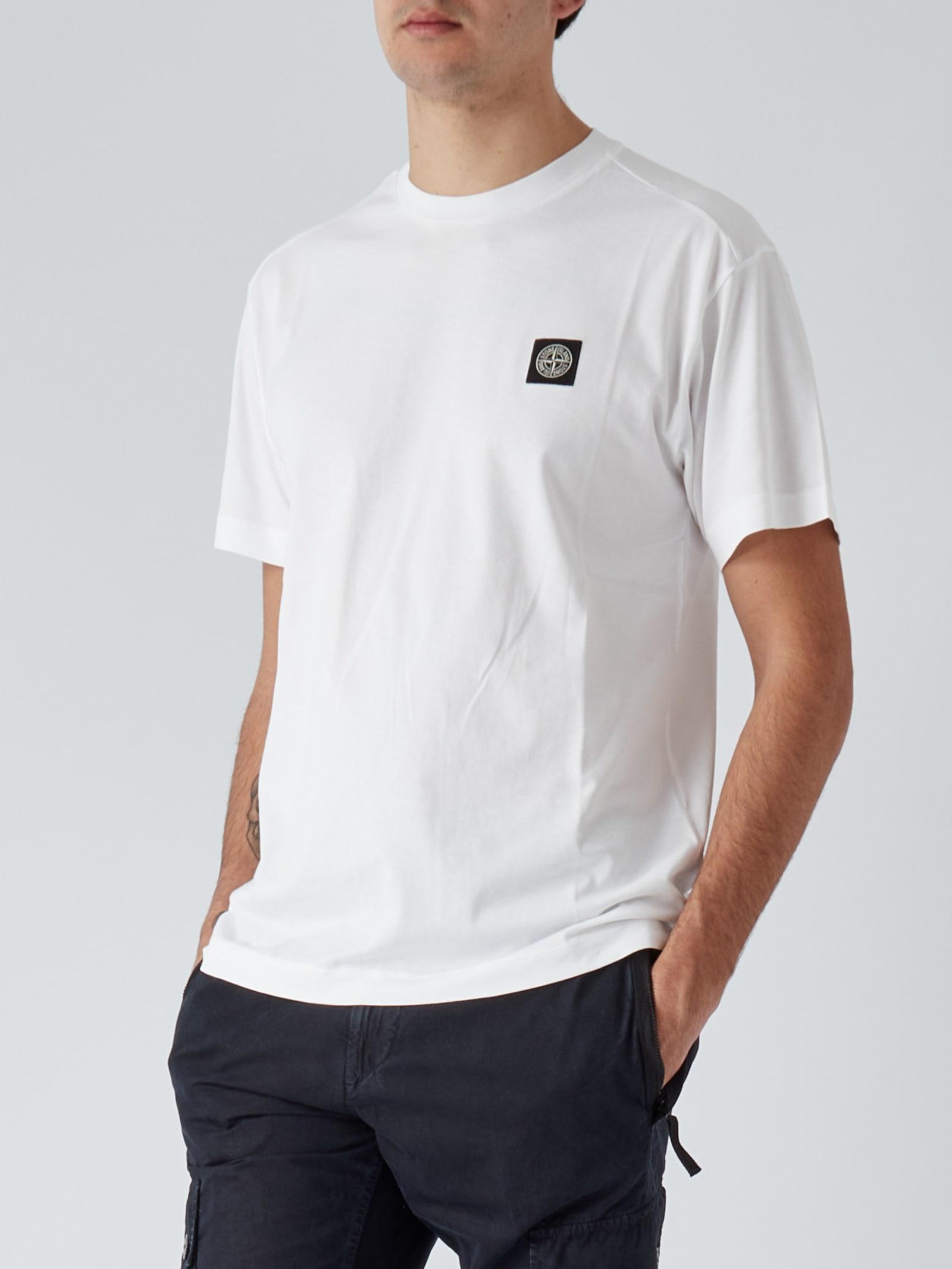 Stone Island T-shirt T-shirt in White for Men | Lyst