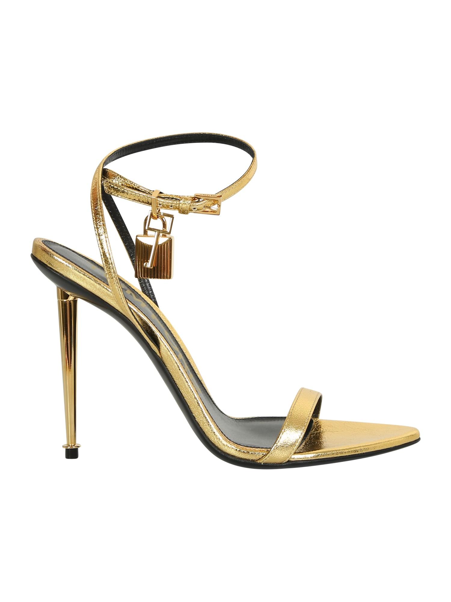 Tom Ford These Gold Heels By Add A Touch Of Glamor To Your Style in
