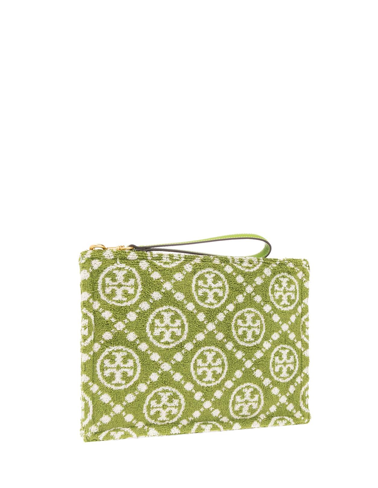 Tory Burch T-Monogram Terry Tote Bag