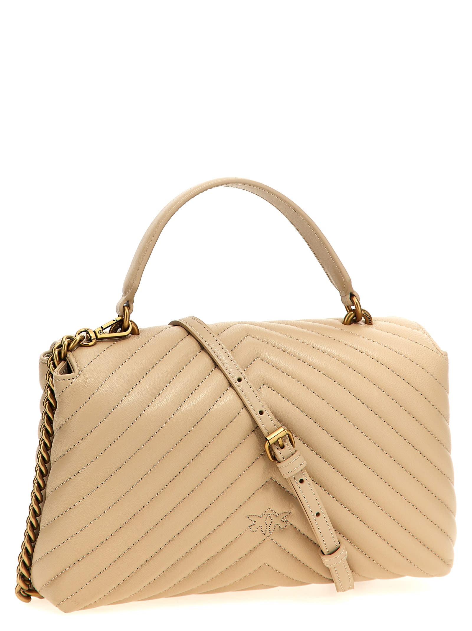 Pinko Love Lady Puff Classic Handbag in Natural | Lyst