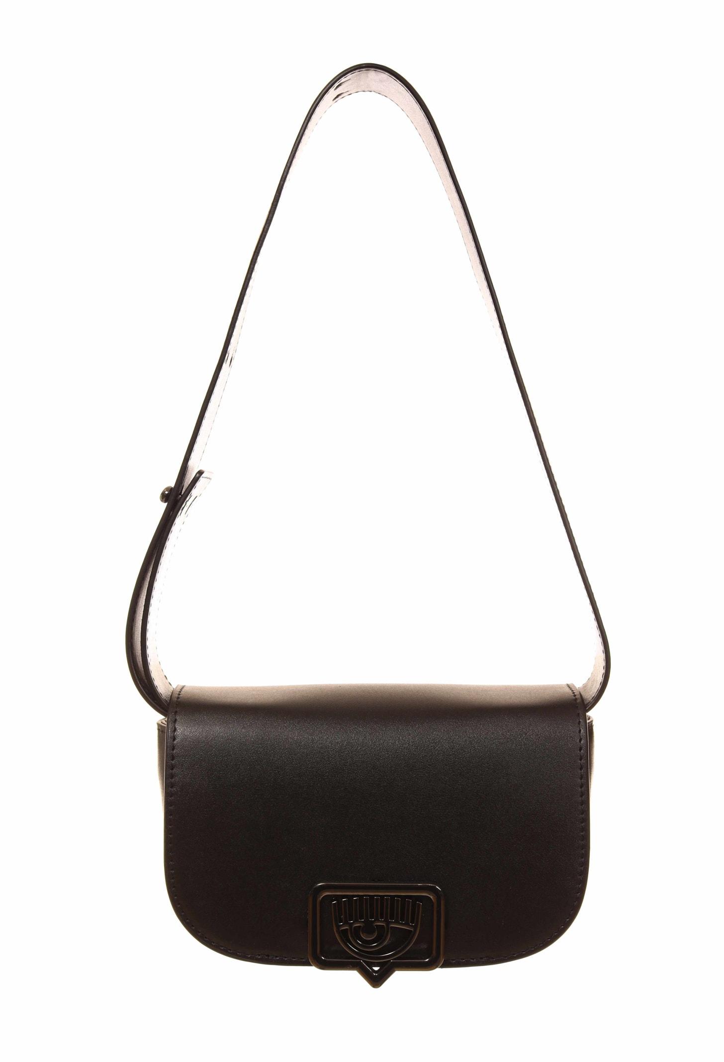 Handbags Chiara Ferragni Smooth Calf Pu Bag Black