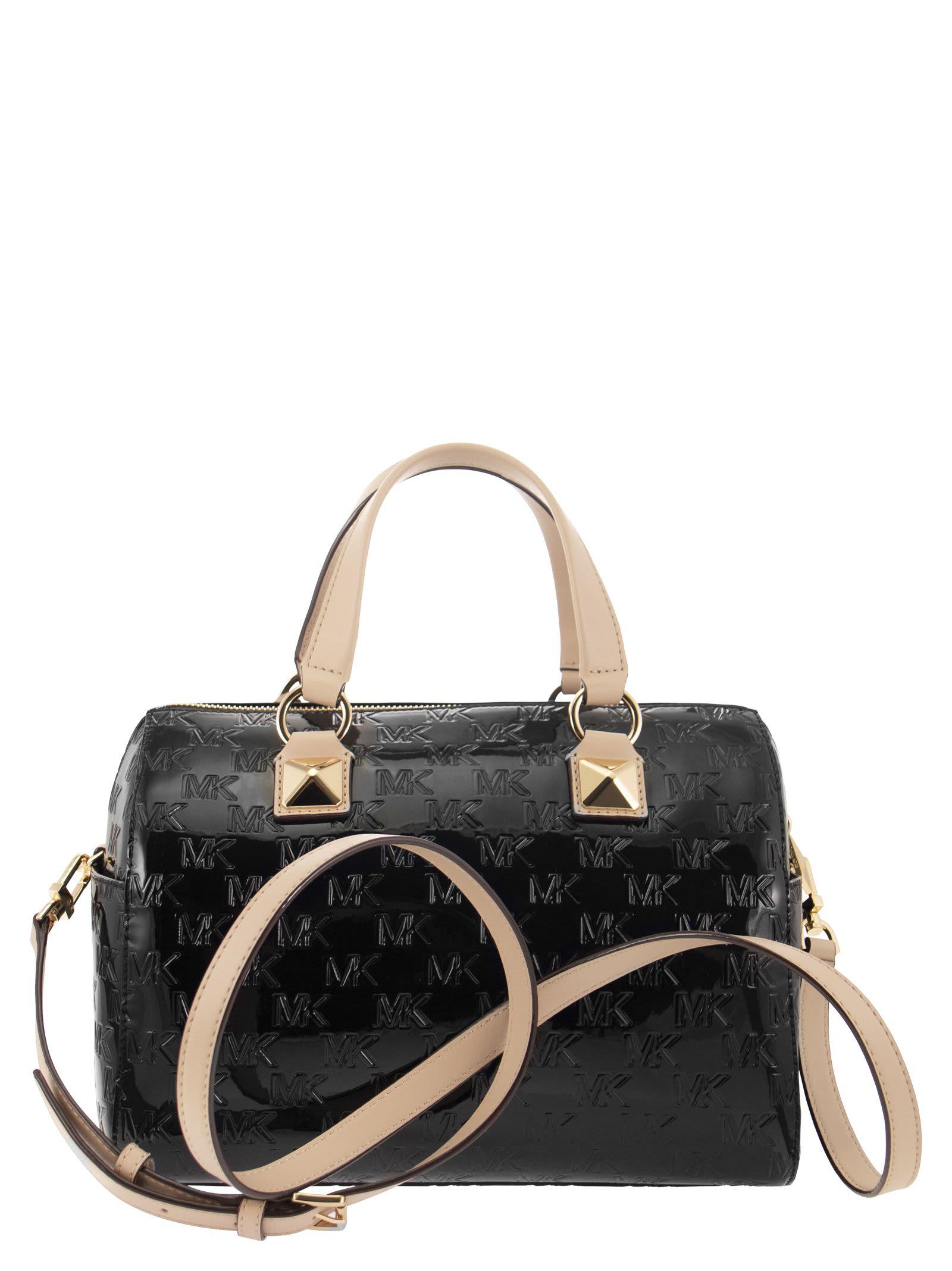 Louis Vuitton, Bags, Louis Vuitton Black Gold Monogram Glossed Leather  Shoulder Bag