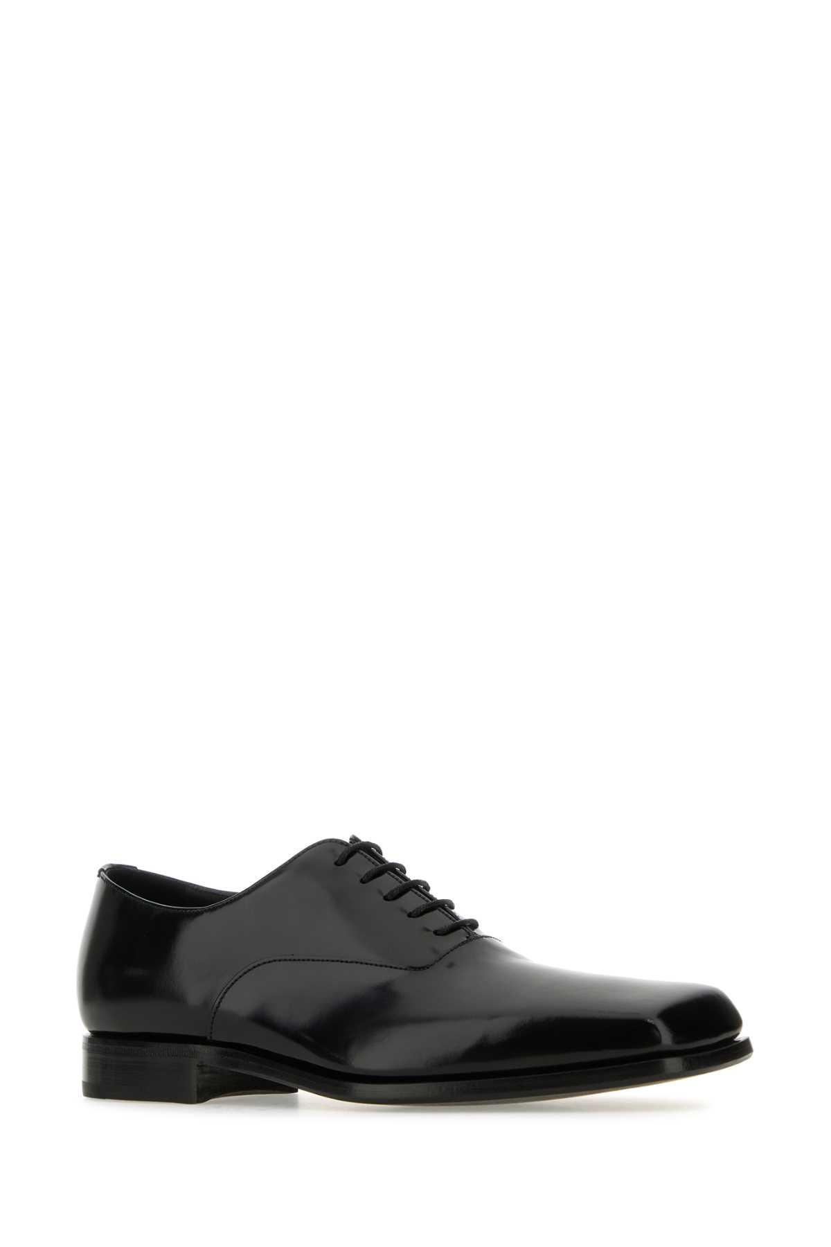 【関税込み】prada OXFORD' LACE UP SHOES Prada 'Oxford' Lace Up Shoes in Black for Men | Lyst